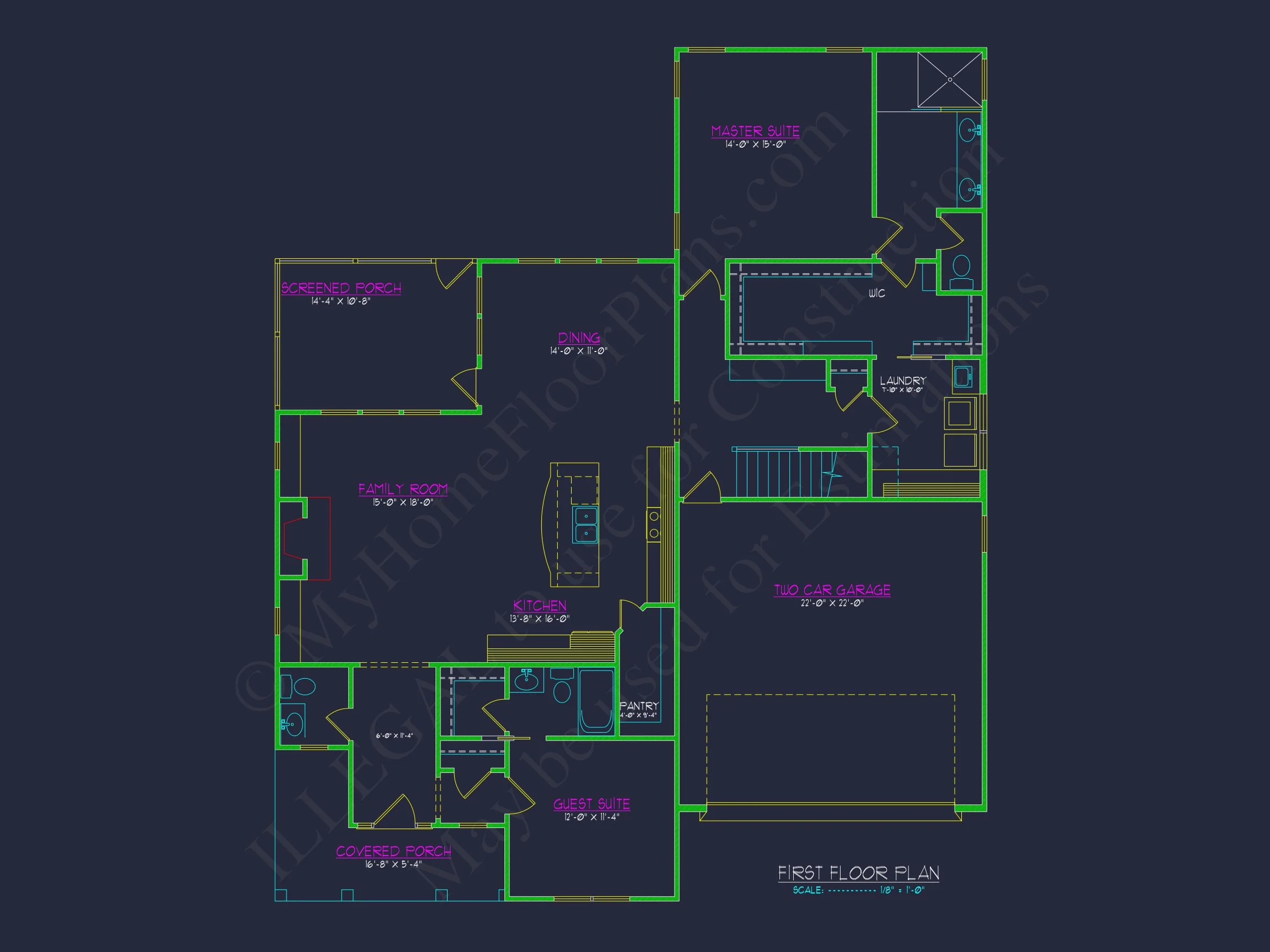19-1617 HOUSE PLAN - Modern Craftsman House Plan with Detailed CAD Blueprints 3 Modern Craftsman house Plan with Detailed CAD Blueprints