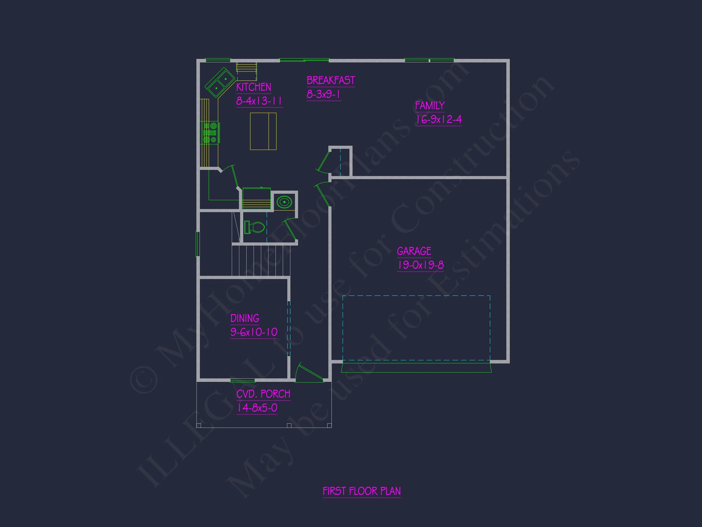 19-1551 HOUSE PLAN - Elegant Traditional House Plan with Complete Blueprint Designs 8 Elegant Traditional house Plan with Complete Blueprint Designs