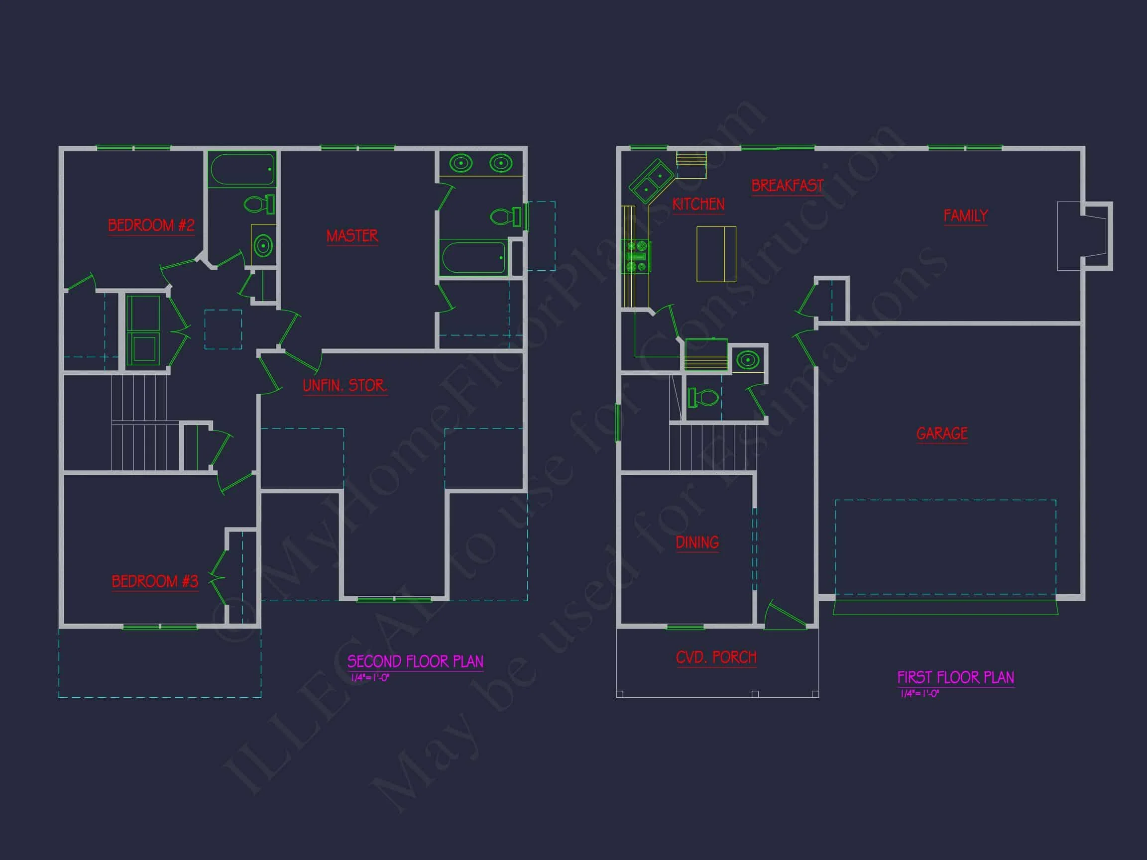 19-1551 HOUSE PLAN - Elegant Traditional House Plan with Complete Blueprint Designs 5 Elegant Traditional house Plan with Complete Blueprint Designs