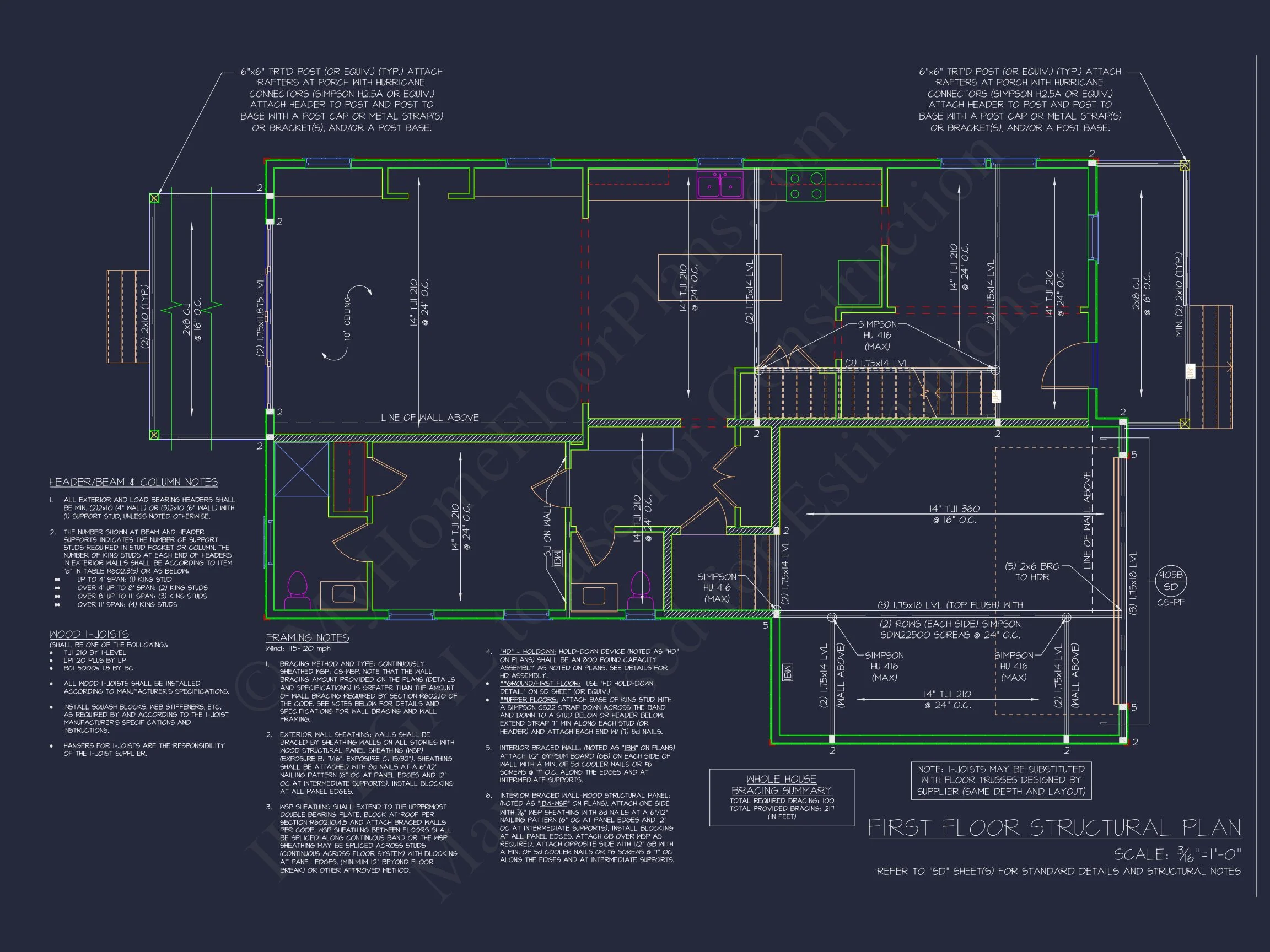 19-1482 HOUSE PLAN - Modern Craftsman House Plan with Detailed Floor Designs 9 Modern Craftsman house Plan with Detailed Floor Designs