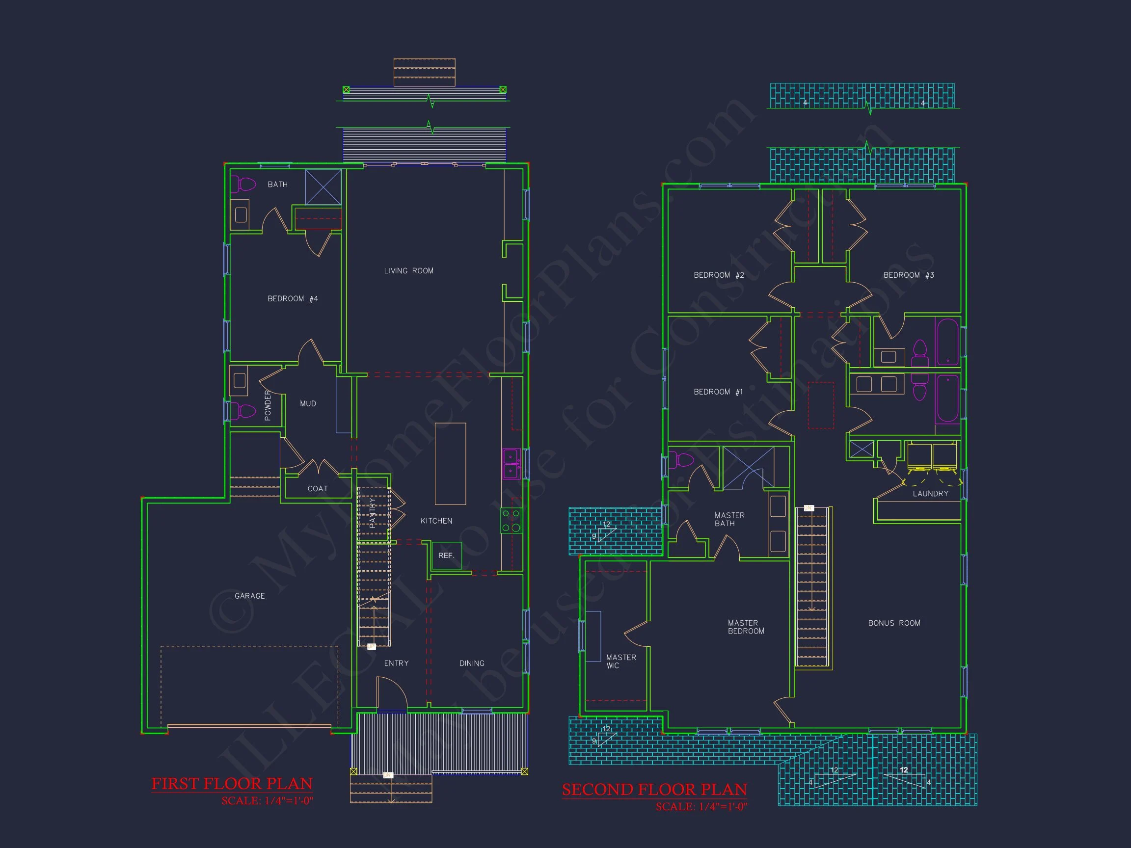 19-1482 HOUSE PLAN - Modern Craftsman House Plan with Detailed Floor Designs 5 Modern Craftsman house Plan with Detailed Floor Designs