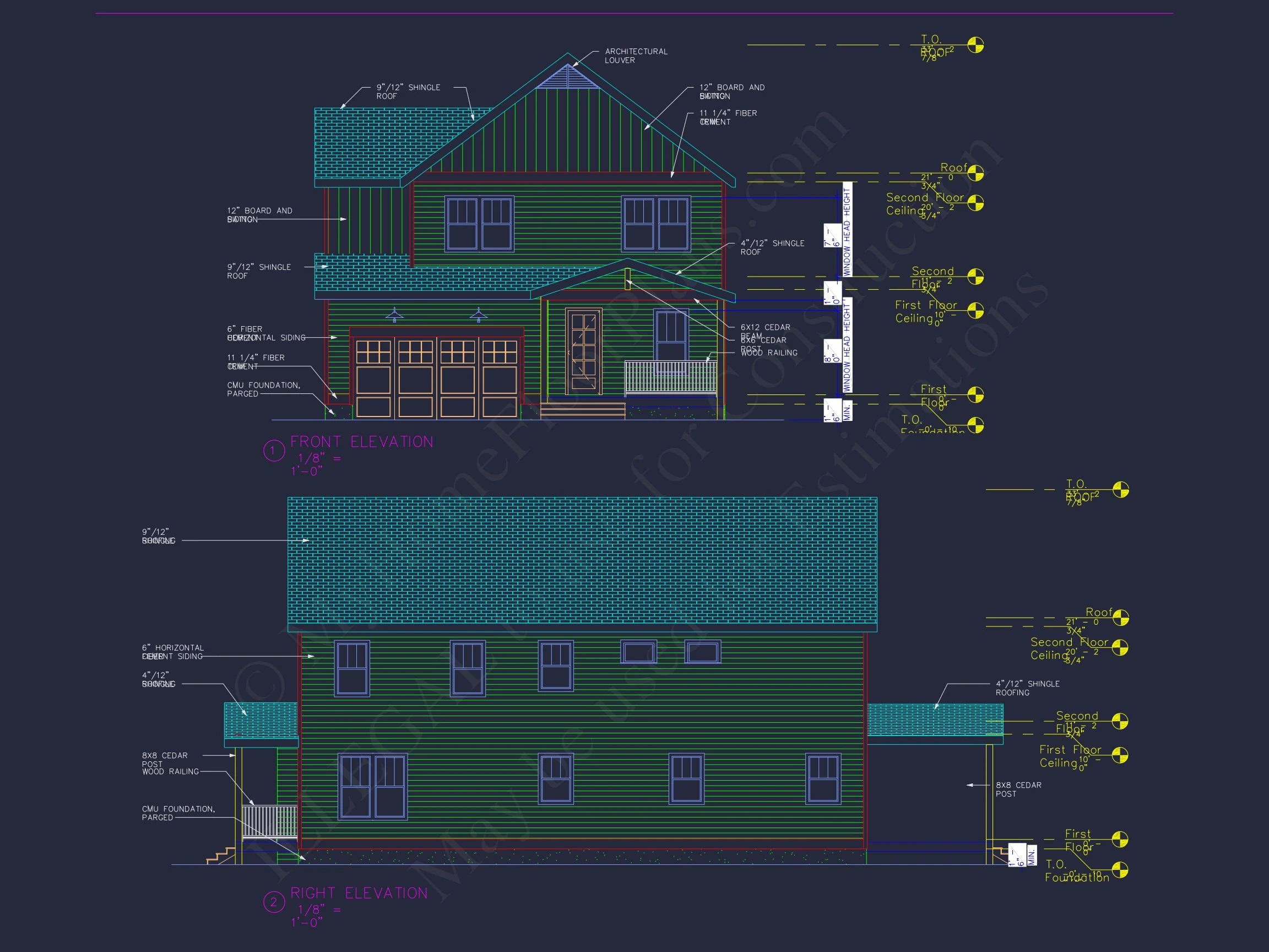 19-1482 HOUSE PLAN - Modern Craftsman House Plan with Detailed Floor Designs 3 Modern Craftsman house Plan with Detailed Floor Designs