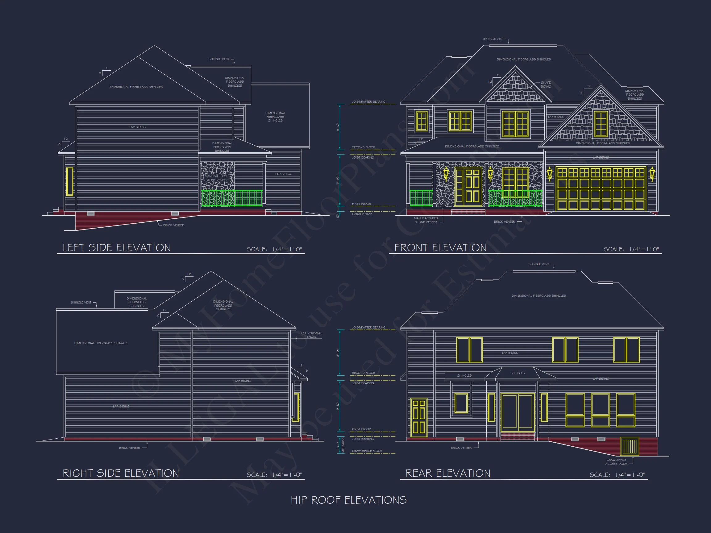 19-1455 HOUSE PLAN - Beautiful House Floor Plan with CAD Designs and Architecture 5 Beautiful house Floor Plan with CAD Designs and Architecture