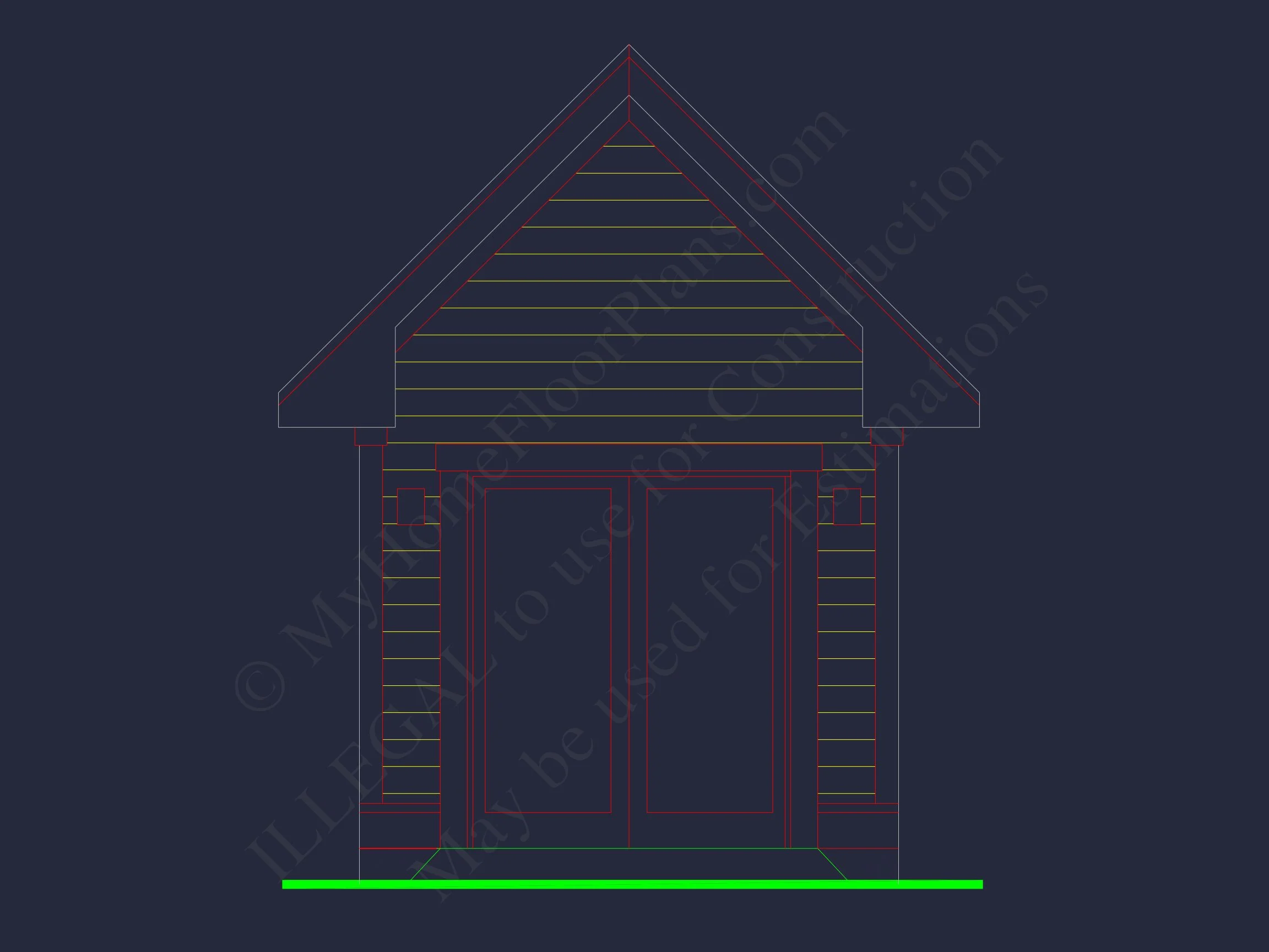 19-1442 HOUSE PLAN - Custom Coastal Craftsman House Plan with Detailed CAD Designs 11 Custom Coastal Craftsman house Plan with Detailed CAD Designs