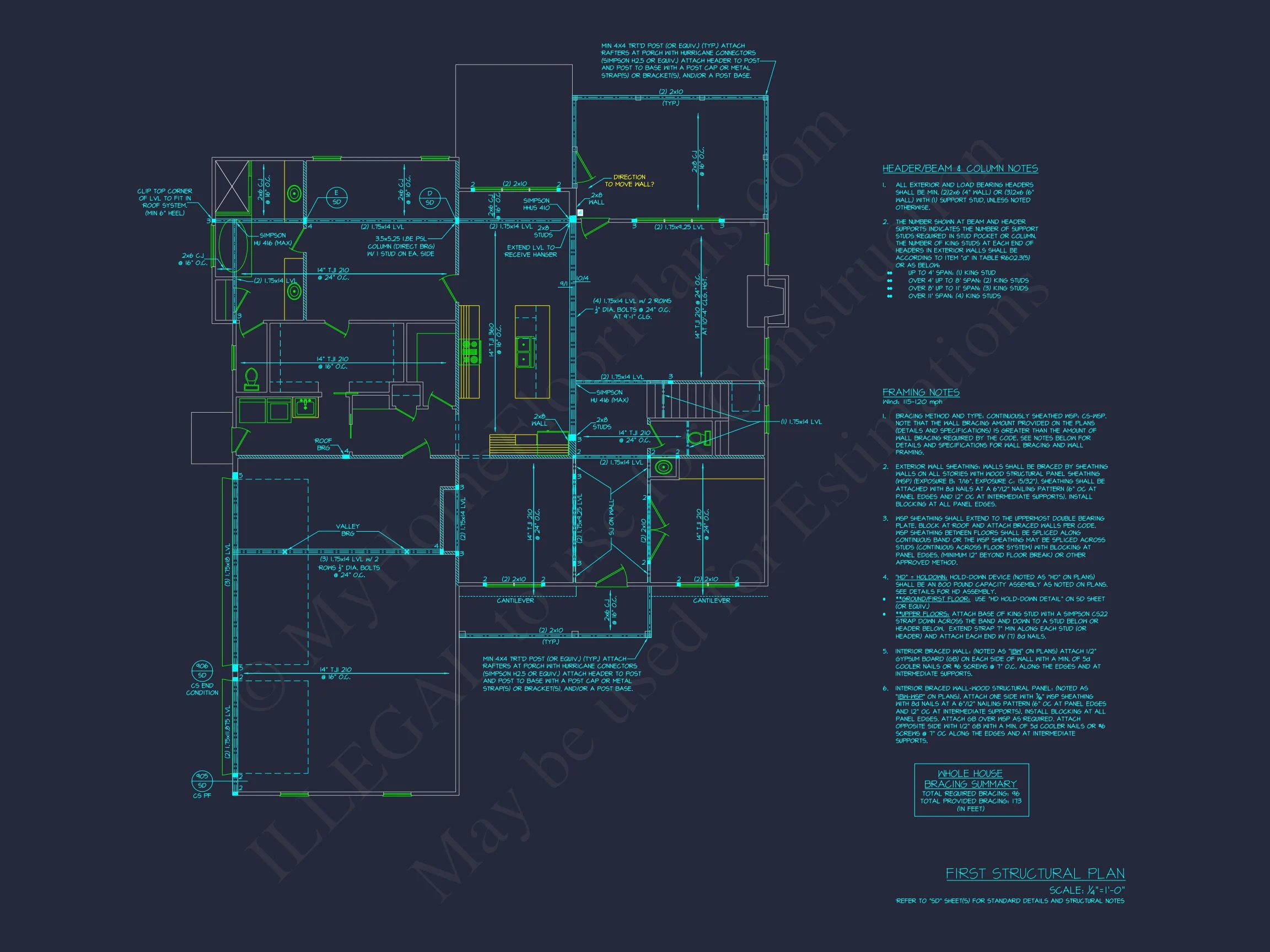 19-1311 HOUSE PLAN - Elegant House Plan with Spacious Floor Plan and CAD Designs 9 Elegant house Plan with Spacious Floor Plan and CAD Designs