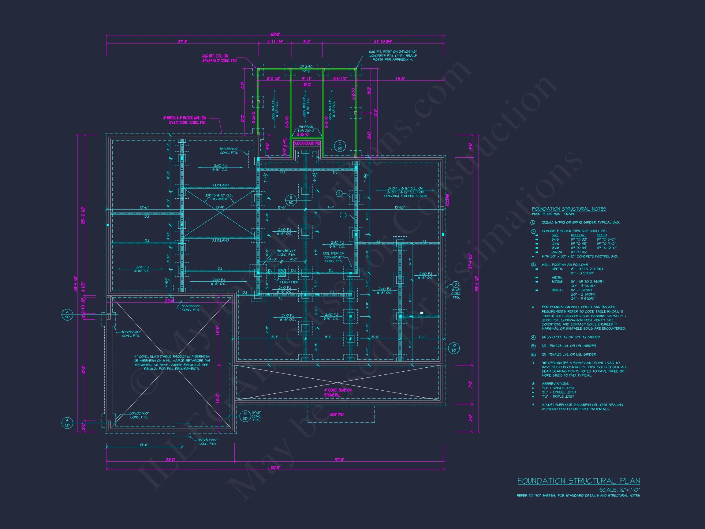19-1279 HOUSE PLAN - Elegant House Plan with 4 Bedrooms | CAD Floor Plan Designs 8 CAD Floor Plan Designs