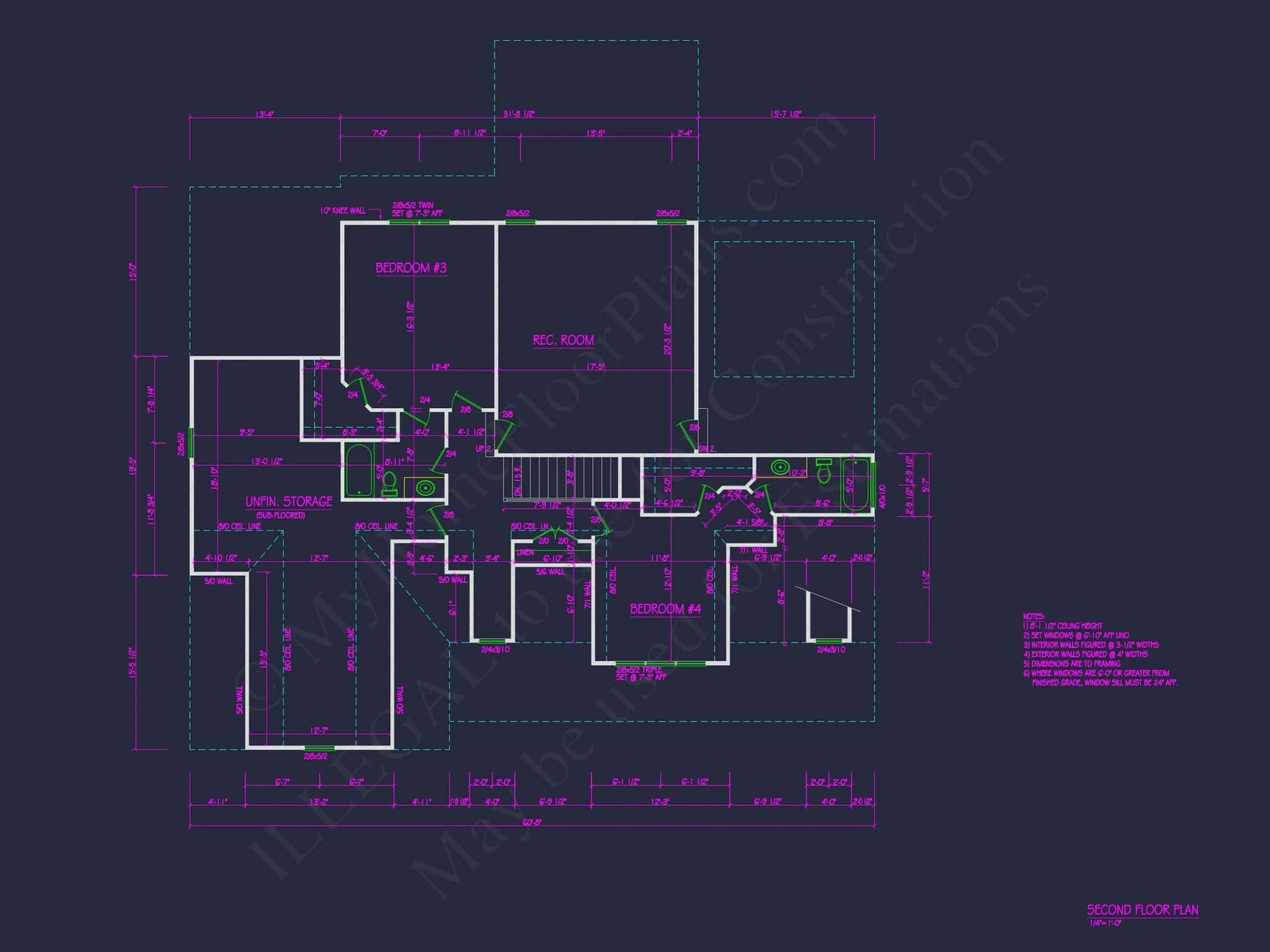 19-1279 HOUSE PLAN - Elegant House Plan with 4 Bedrooms | CAD Floor Plan Designs 7 Elegant house Plan with 4 Bedrooms