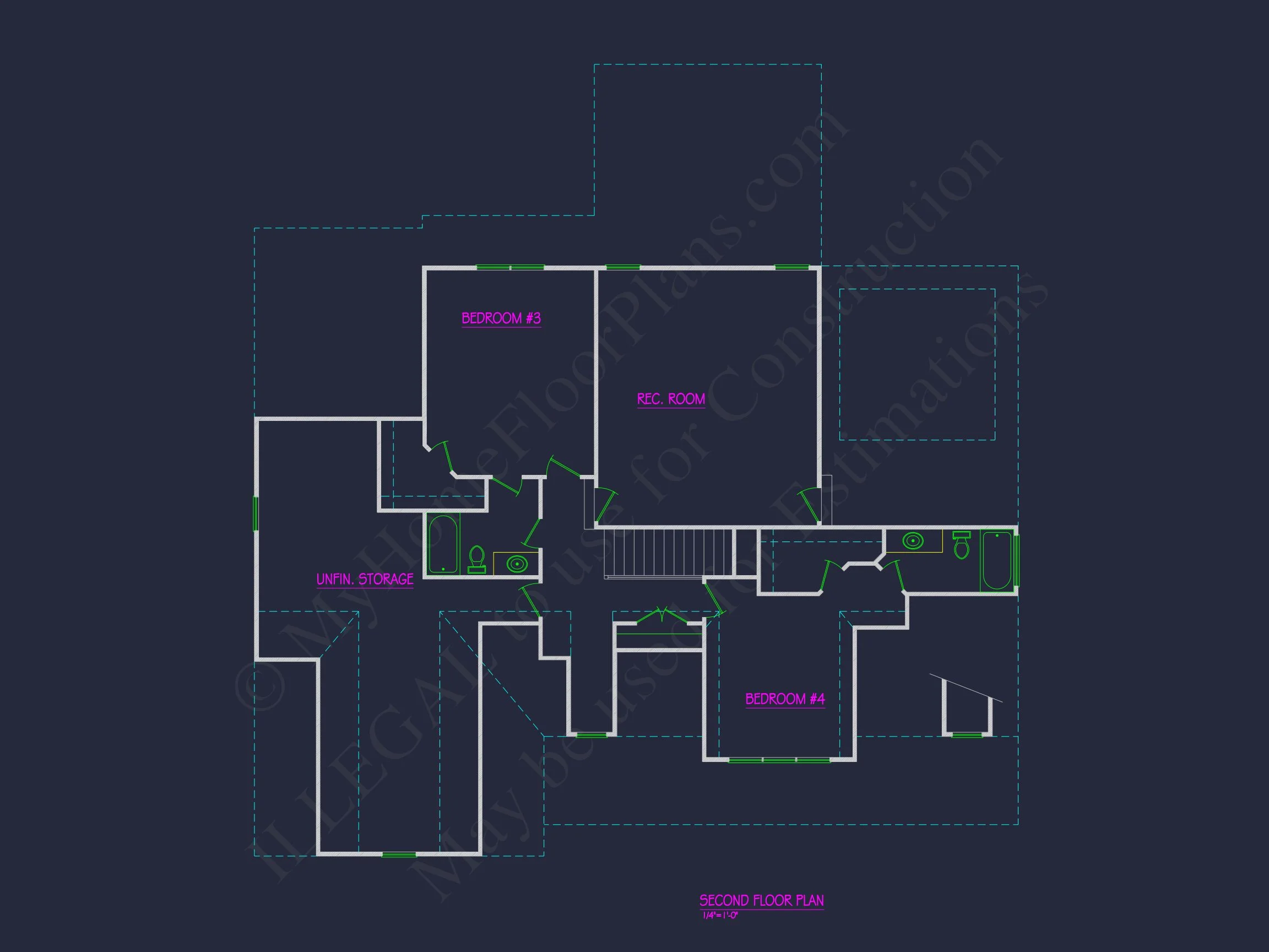 19-1279 HOUSE PLAN - Elegant House Plan with 4 Bedrooms | CAD Floor Plan Designs 5 Elegant house Plan with 4 Bedrooms