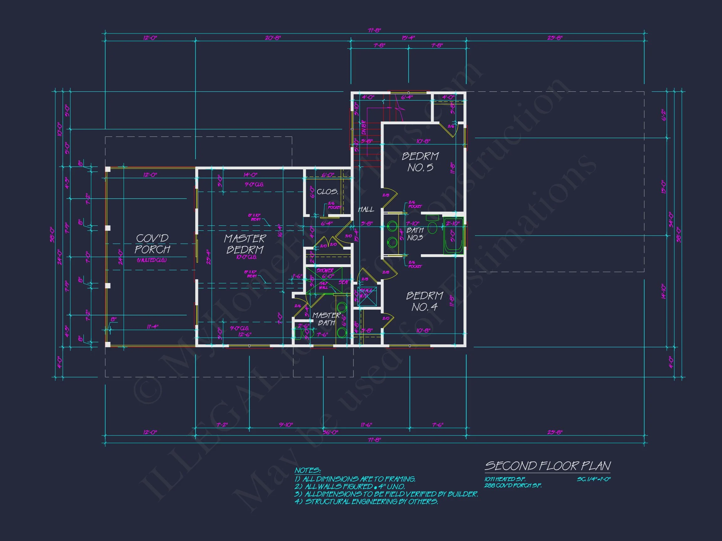 19-1229 HOUSE PLAN - Modern Coastal House Plan with CAD Designs and 3 Floors 15 Modern Coastal house Plan with CAD Designs and 3 Floors