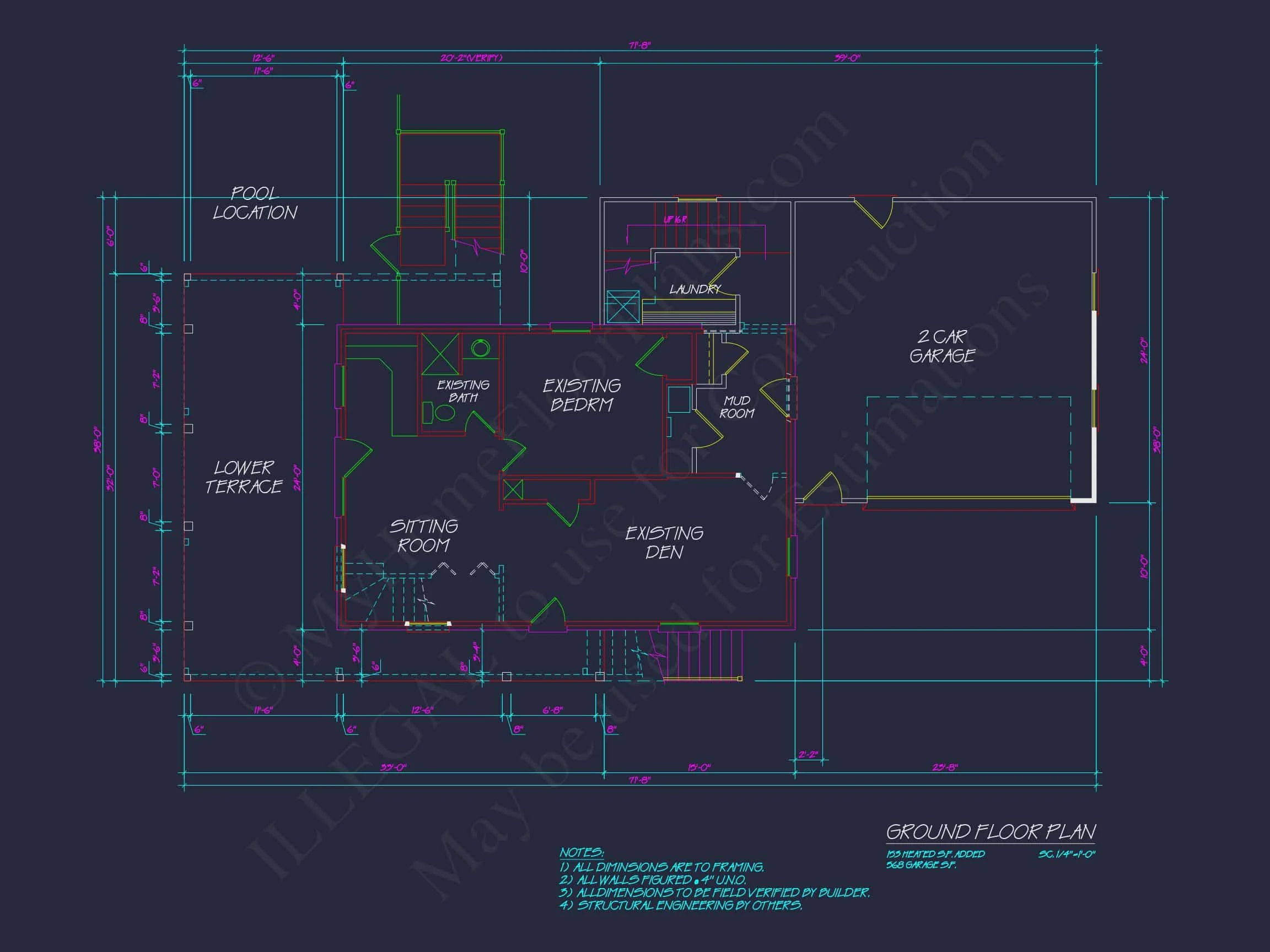 19-1229 HOUSE PLAN - Modern Coastal House Plan with CAD Designs and 3 Floors 13 Modern Coastal house Plan with CAD Designs and 3 Floors
