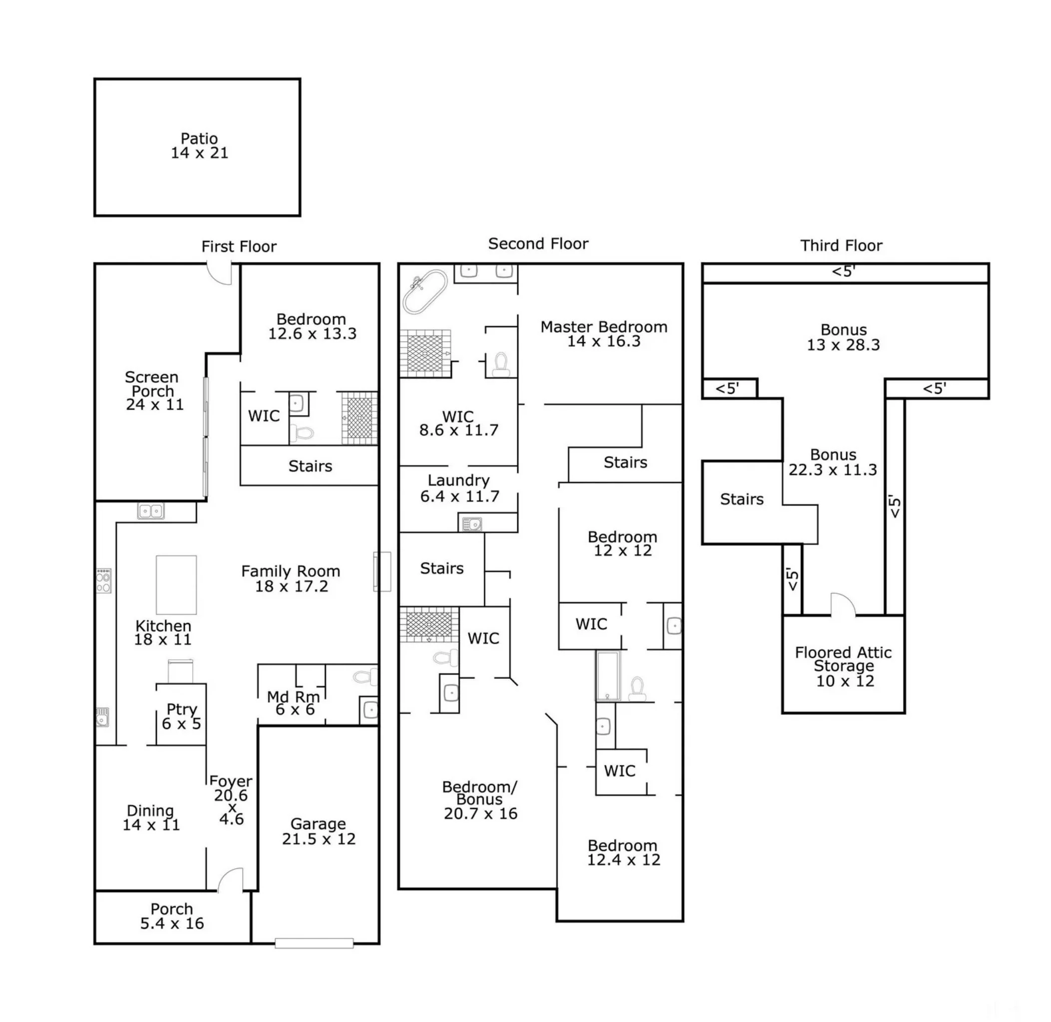19-1085 HOUSE PLAN - Modern Farmhouse House Plan with Bonus Room & Media Space 39 Modern Farmhouse house Plan with Bonus Room & Media Space