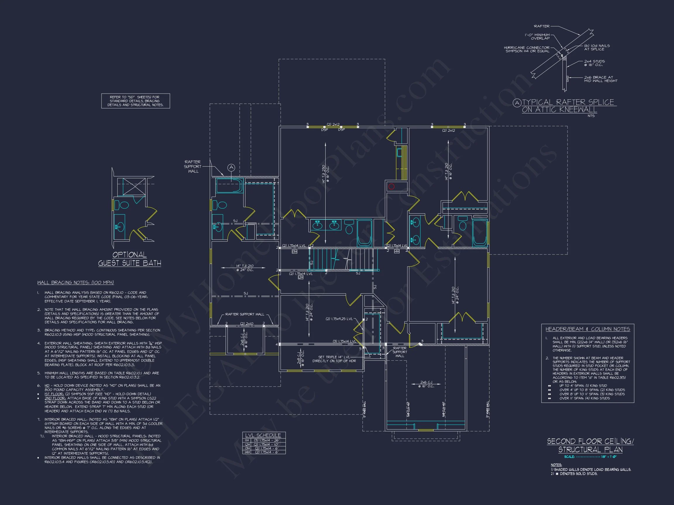 18-2205 HOUSE PLAN - Custom House Plan with CAD Floor Plans and Architectural Design 16 Custom house Plan with CAD Floor Plans and Architectural Design