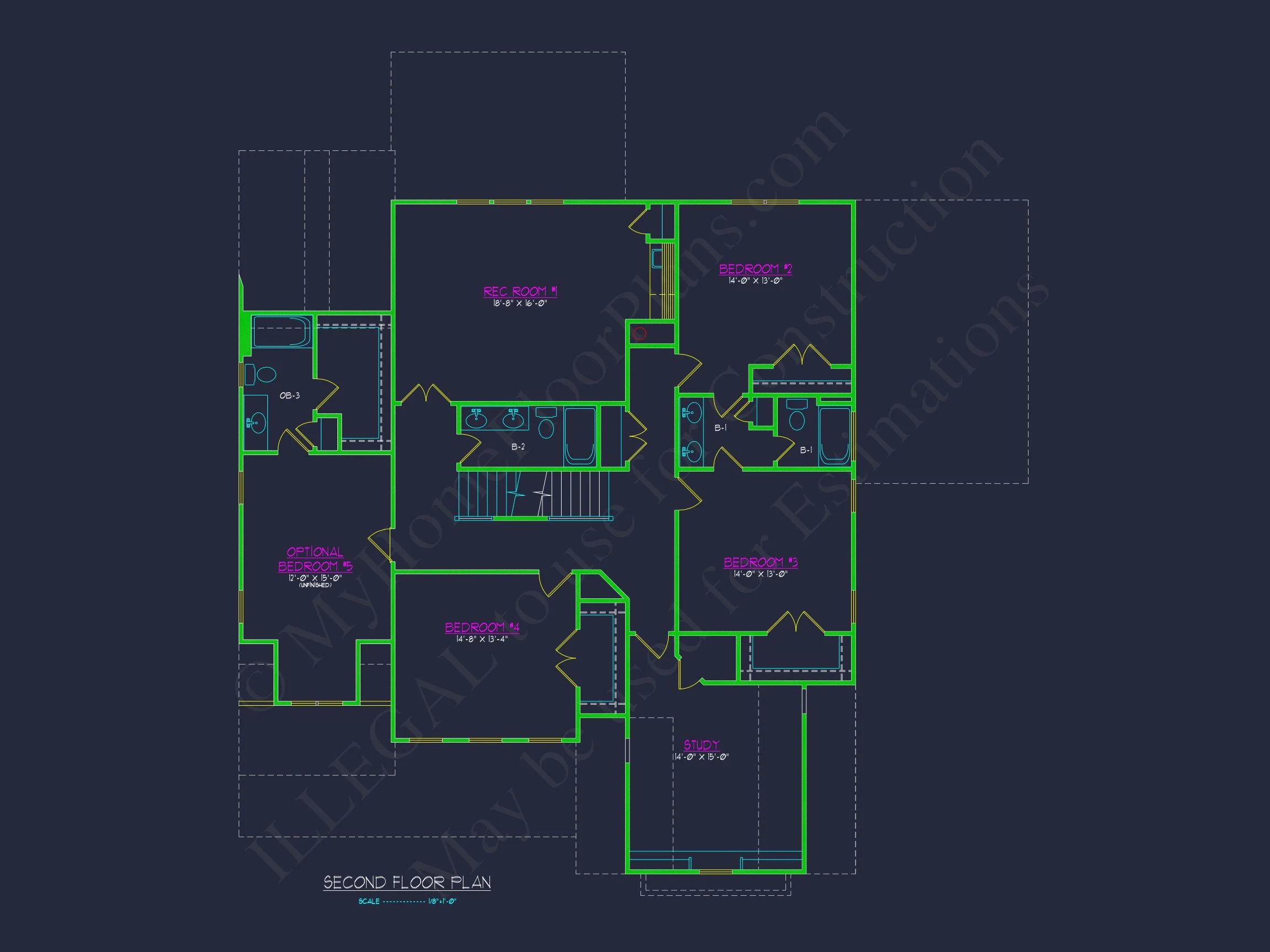 18-2205 HOUSE PLAN - Custom House Plan with CAD Floor Plans and Architectural Design 5 Custom house Plan with CAD Floor Plans and Architectural Design