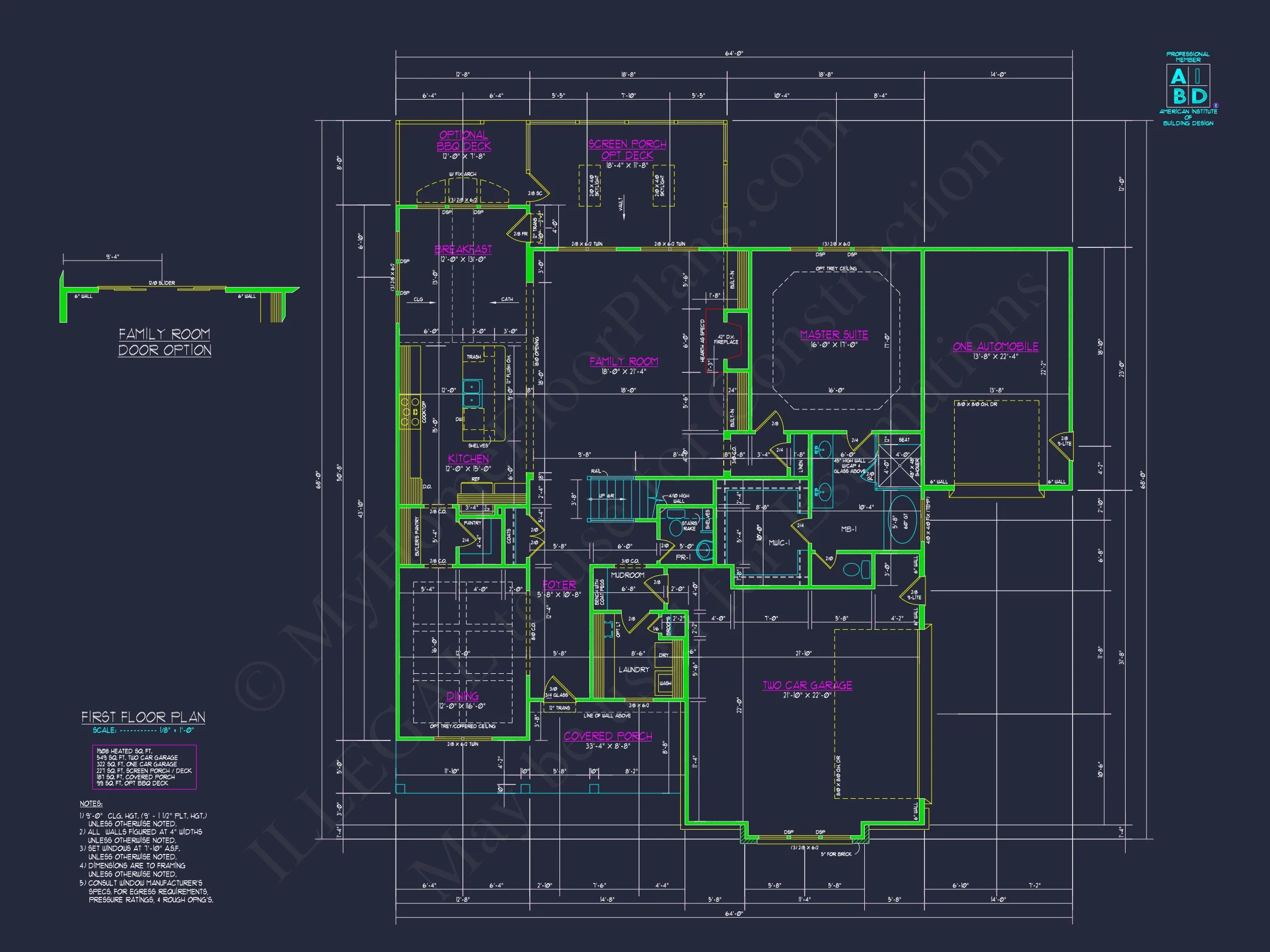 18-2205 HOUSE PLAN - Custom House Plan with CAD Floor Plans and Architectural Design 4 Custom house Plan with CAD Floor Plans and Architectural Design