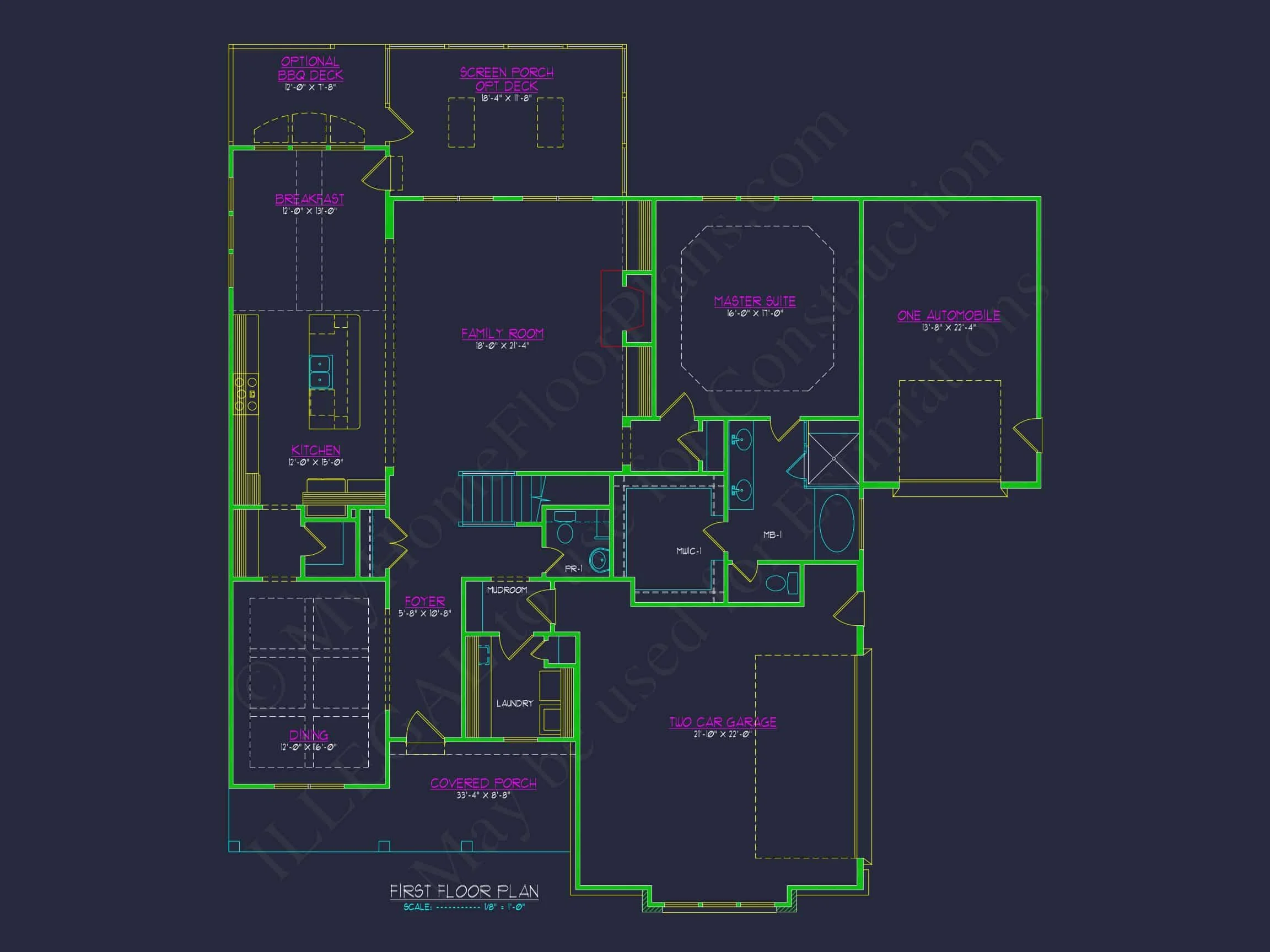 18-2205 HOUSE PLAN - Custom House Plan with CAD Floor Plans and Architectural Design 3 Custom house Plan with CAD Floor Plans and Architectural Design