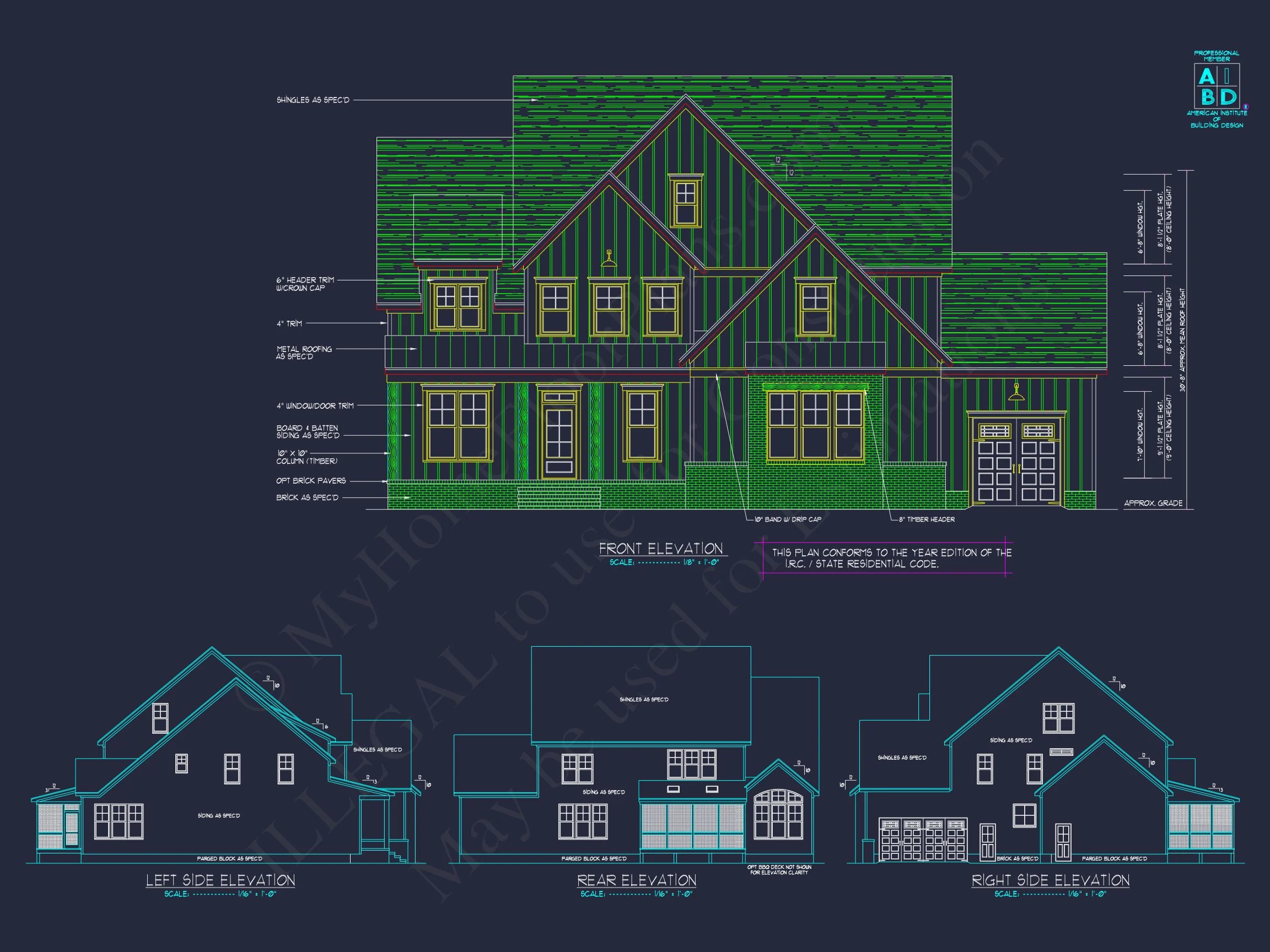 18-2205 HOUSE PLAN - Custom House Plan with CAD Floor Plans and Architectural Design 2 Custom house Plan with CAD Floor Plans and Architectural Design