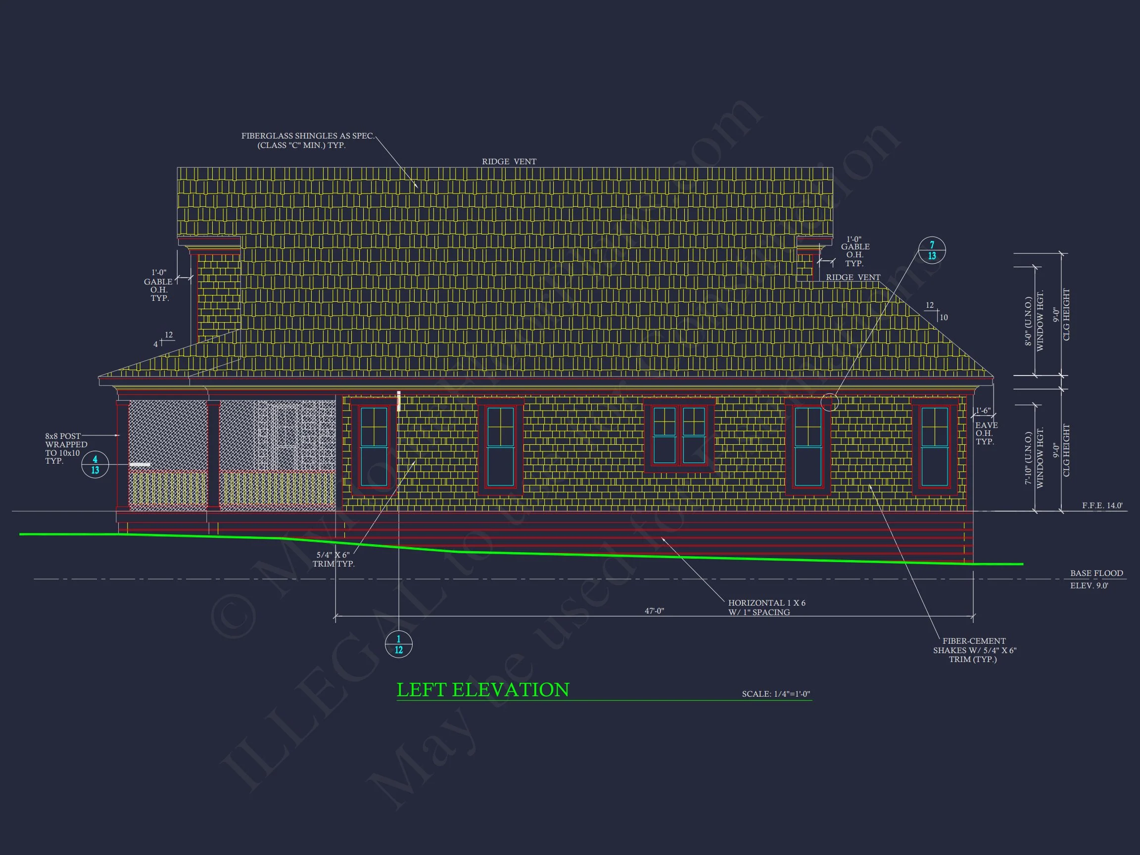 18-2163 HOUSE PLAN - Cottage-Style House Plan with Detached Garage and CAD Designs 5 Cottage-Style house Plan with Detached Garage and CAD Designs