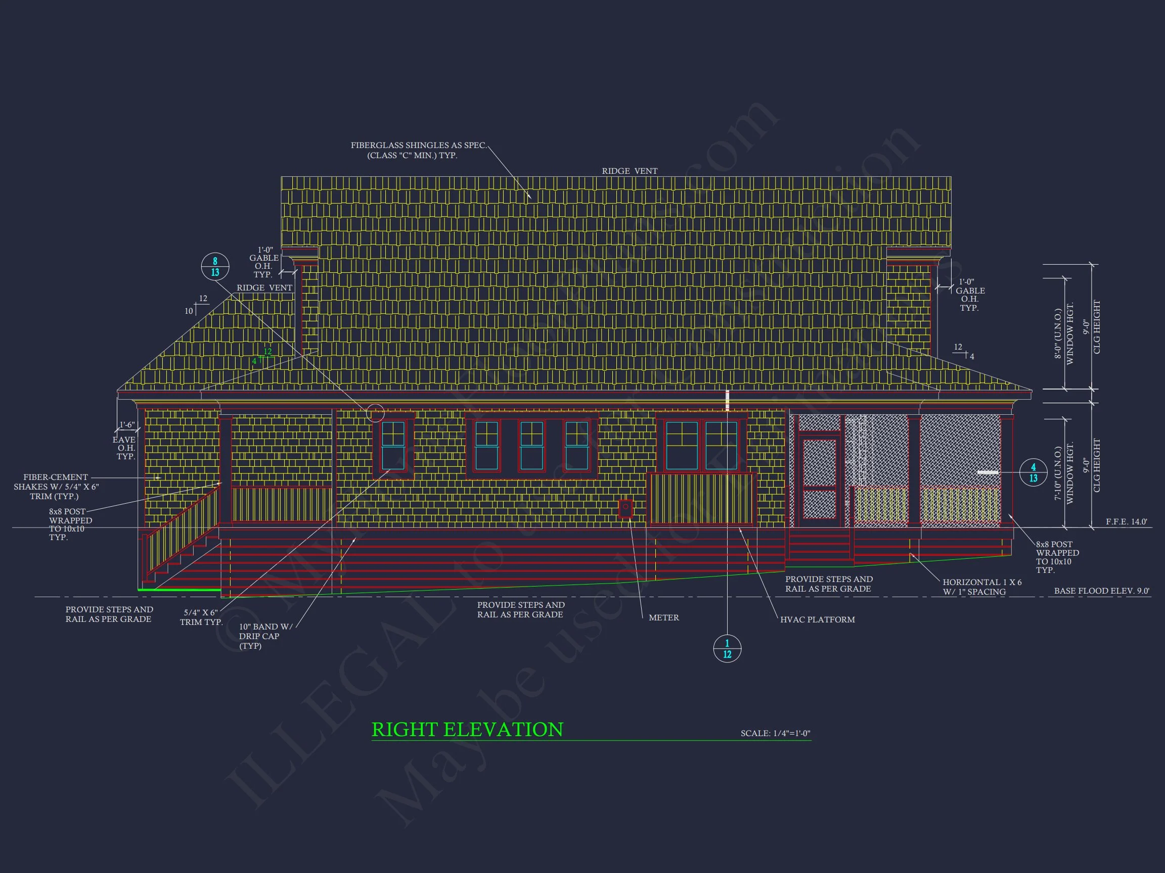 18-2163 HOUSE PLAN - Cottage-Style House Plan with Detached Garage and CAD Designs 4 Cottage-Style house Plan with Detached Garage and CAD Designs