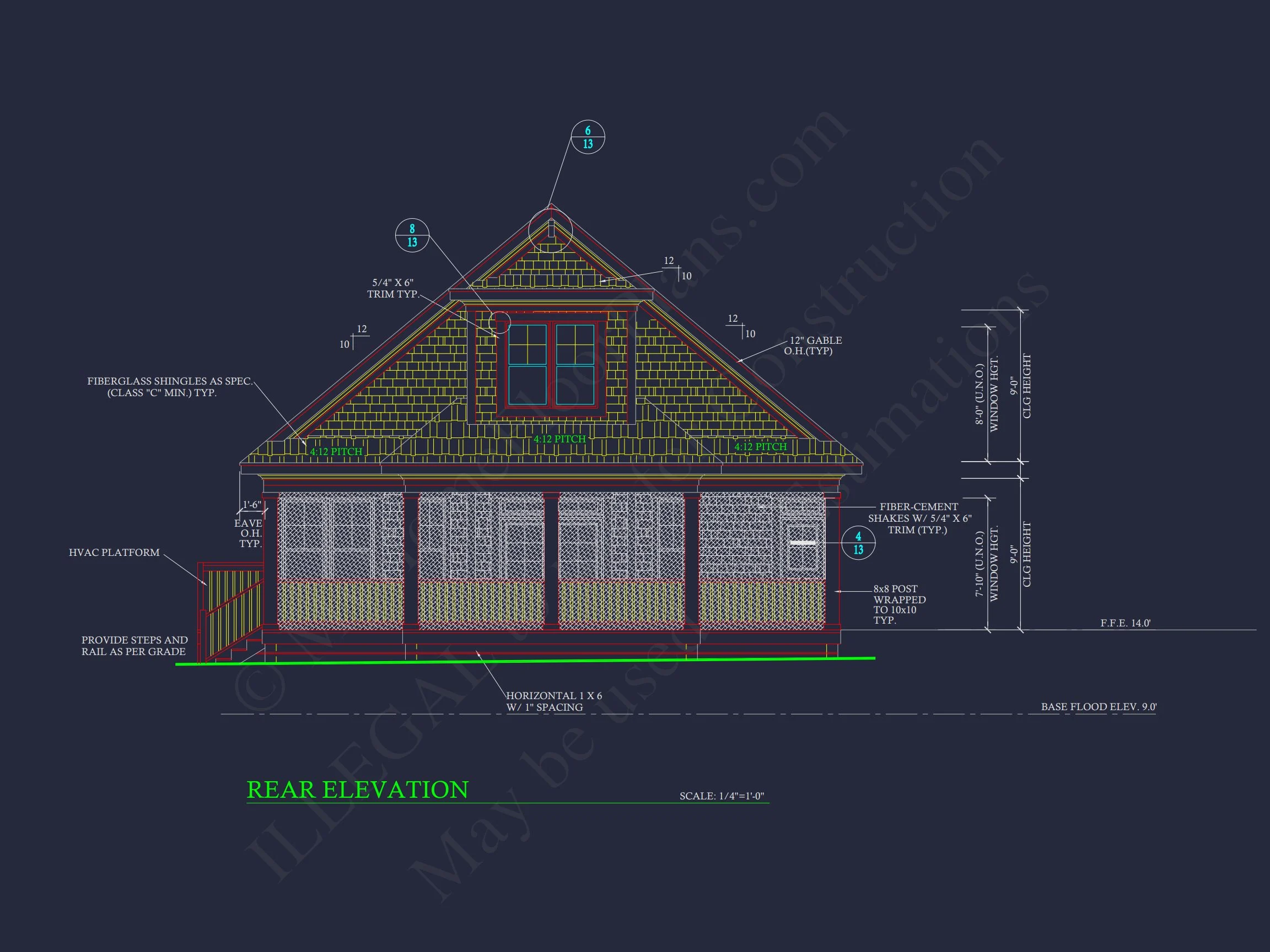 18-2163 HOUSE PLAN - Cottage-Style House Plan with Detached Garage and CAD Designs 3 Cottage-Style house Plan with Detached Garage and CAD Designs