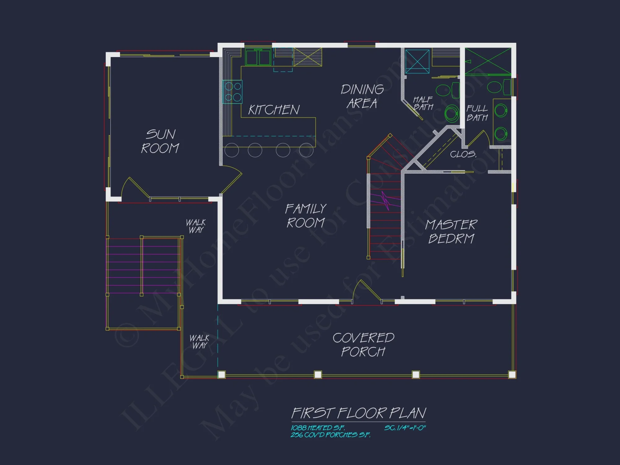 Spacious Beach house Floor Plan with Modern CAD Designs