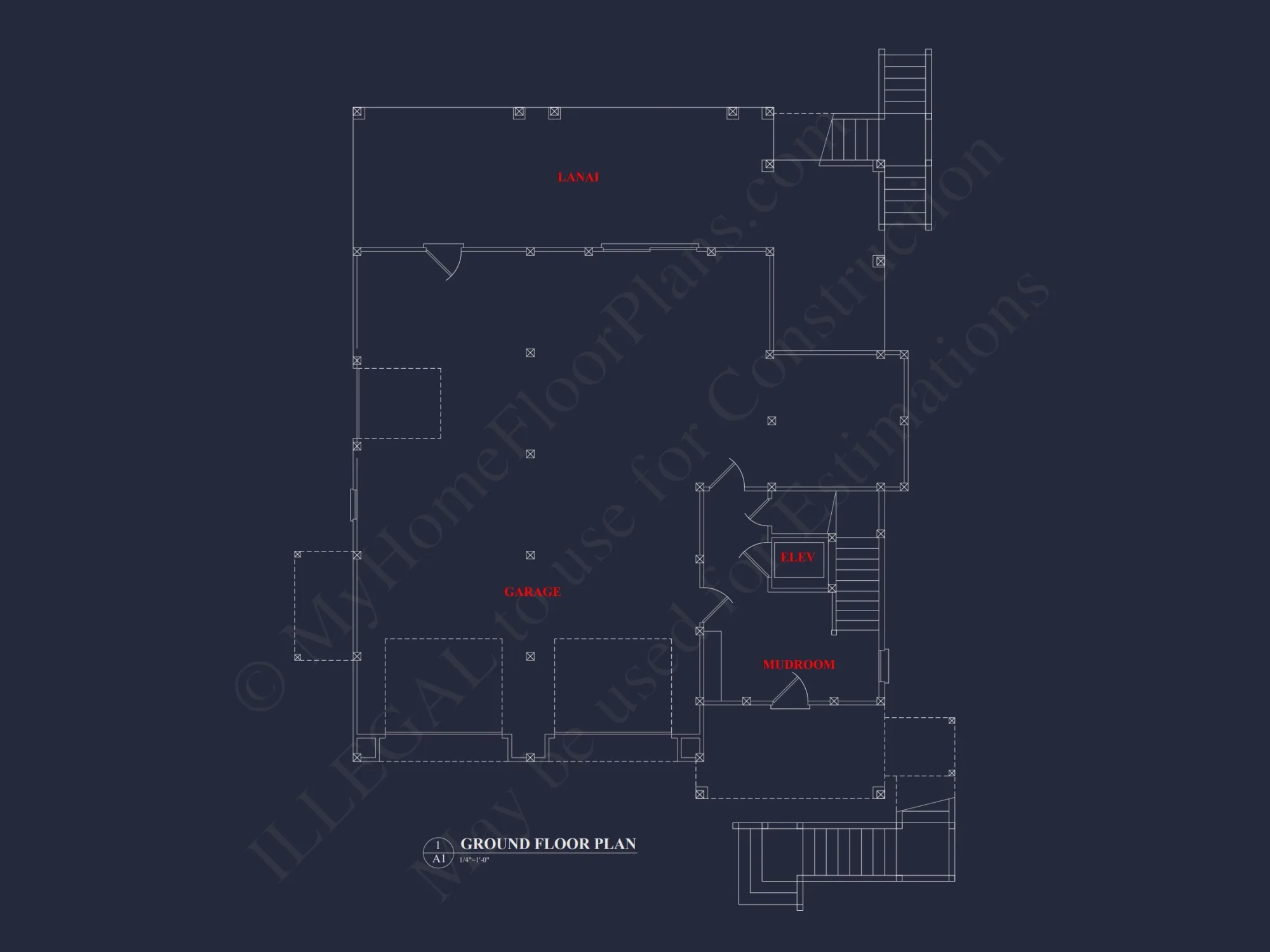 Elegant 2-Story house Plan with CAD Designs & Coastal Blueprint