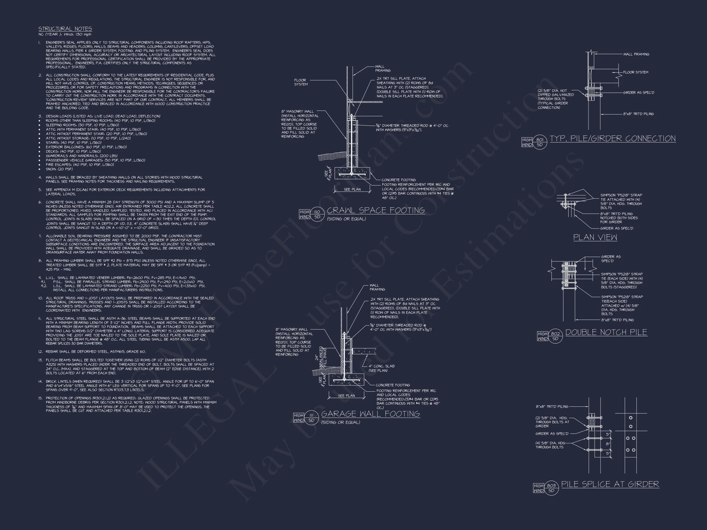 18-2017 HOUSE PLAN - Spacious Coastal House Floor Plan with 5 Beds & Elevator 18 Spacious Coastal house Floor Plan with 5 Beds & Elevator