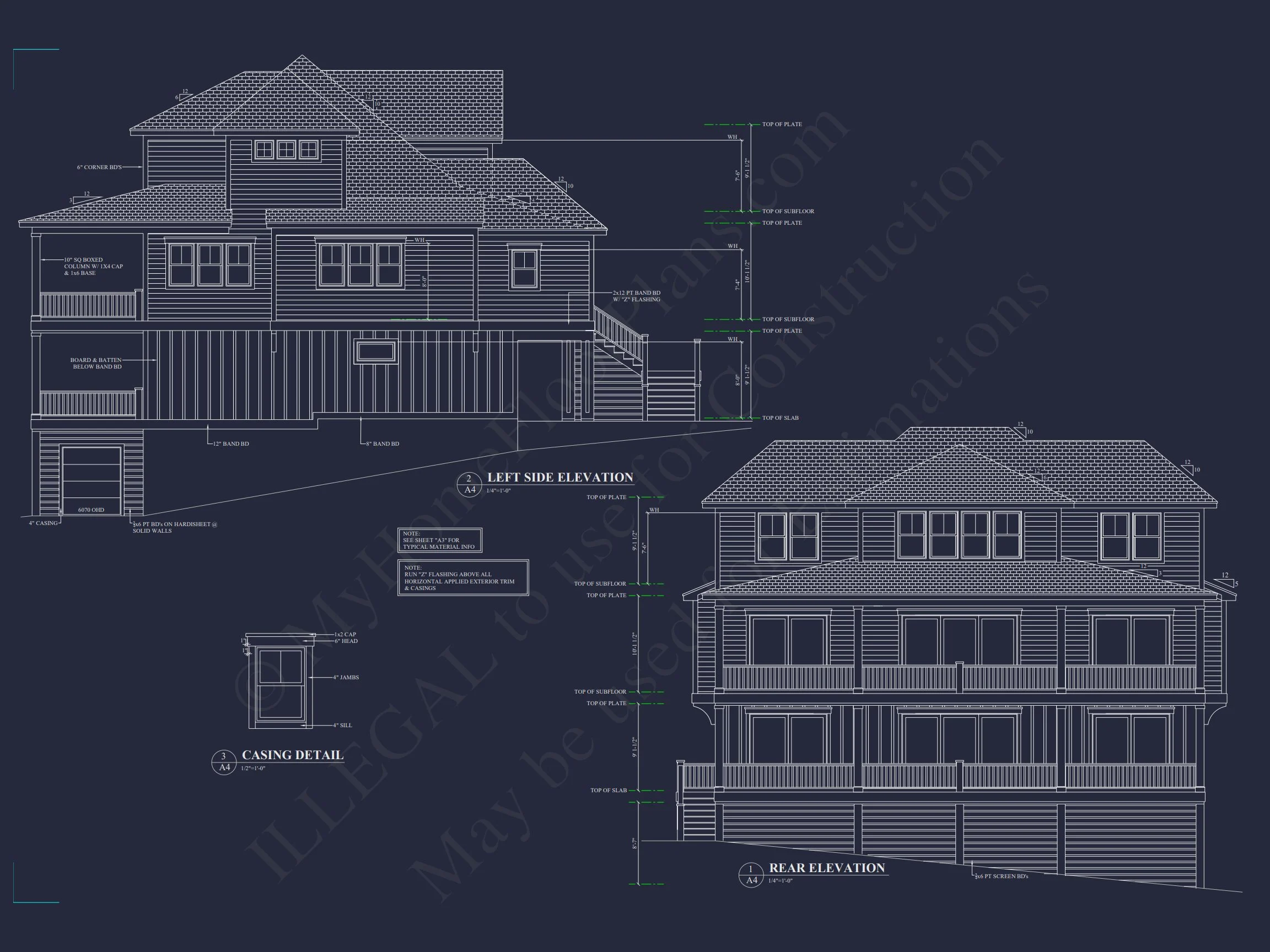 18-2017 HOUSE PLAN - Spacious Coastal House Floor Plan with 5 Beds & Elevator 4 Spacious Coastal house Floor Plan with 5 Beds & Elevator