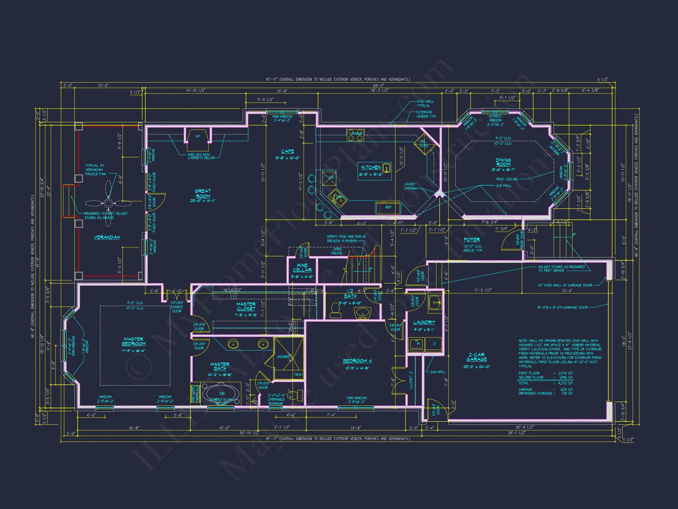 18-19 HOUSE PLAN - Elegant House Plan with 4 Bedrooms, CAD Floor Designs & More 11 Elegant house Plan with 4 Bedrooms, CAD Floor Designs & More