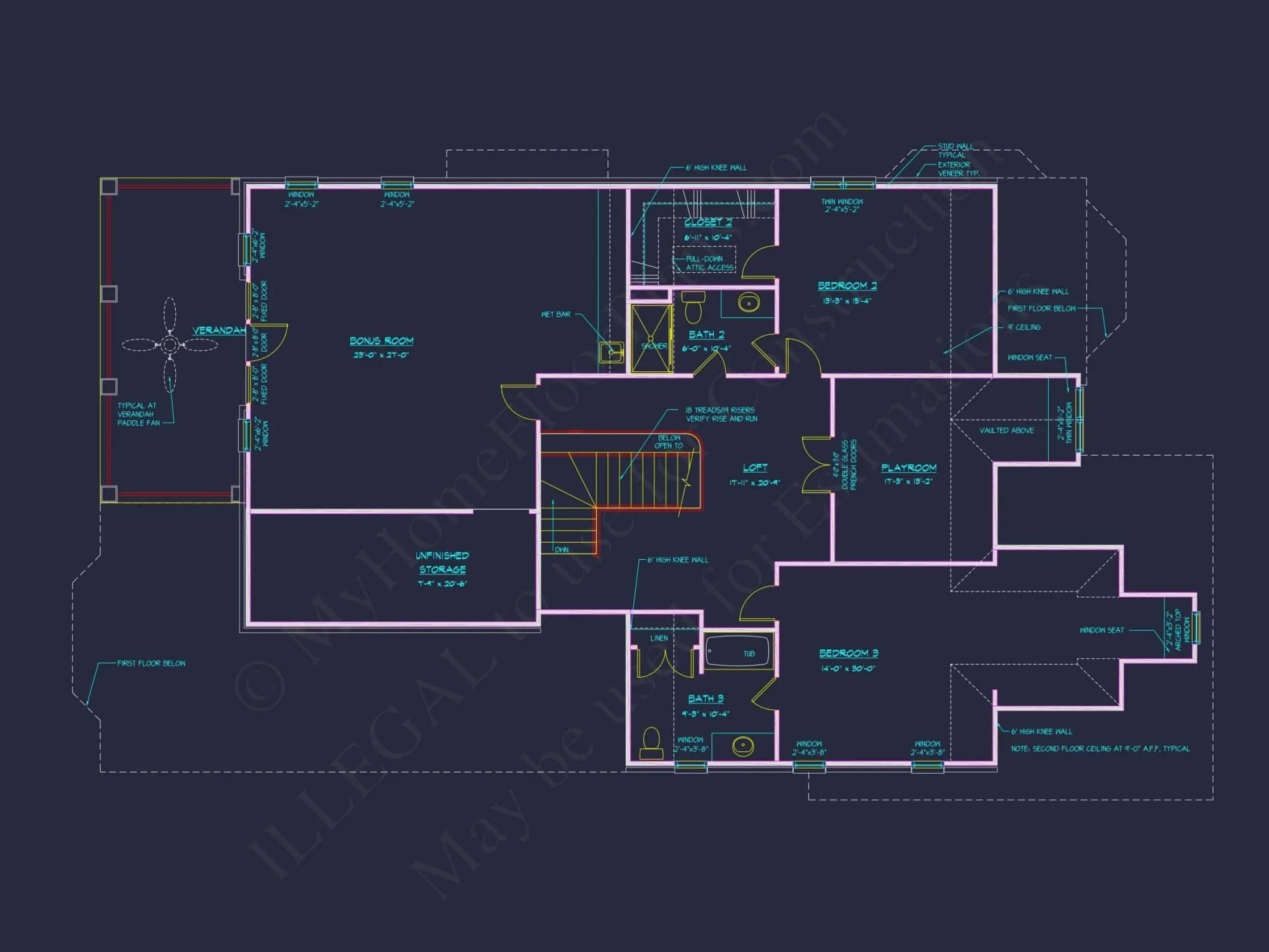 Elegant house Plan with 4 Bedrooms, CAD Floor Designs & More