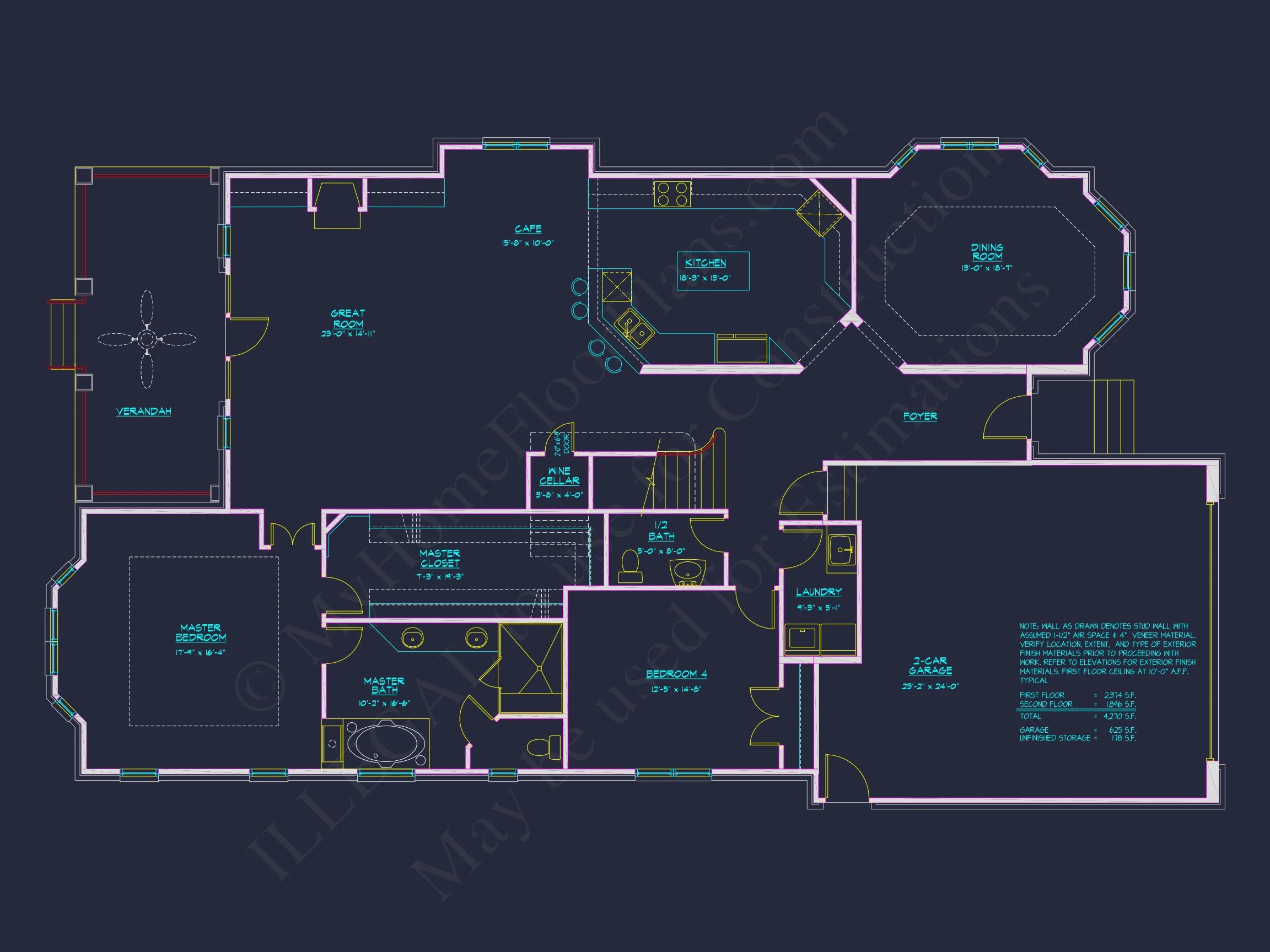 18-19 HOUSE PLAN - Elegant House Plan with 4 Bedrooms, CAD Floor Designs & More 7 Elegant house Plan with 4 Bedrooms, CAD Floor Designs & More