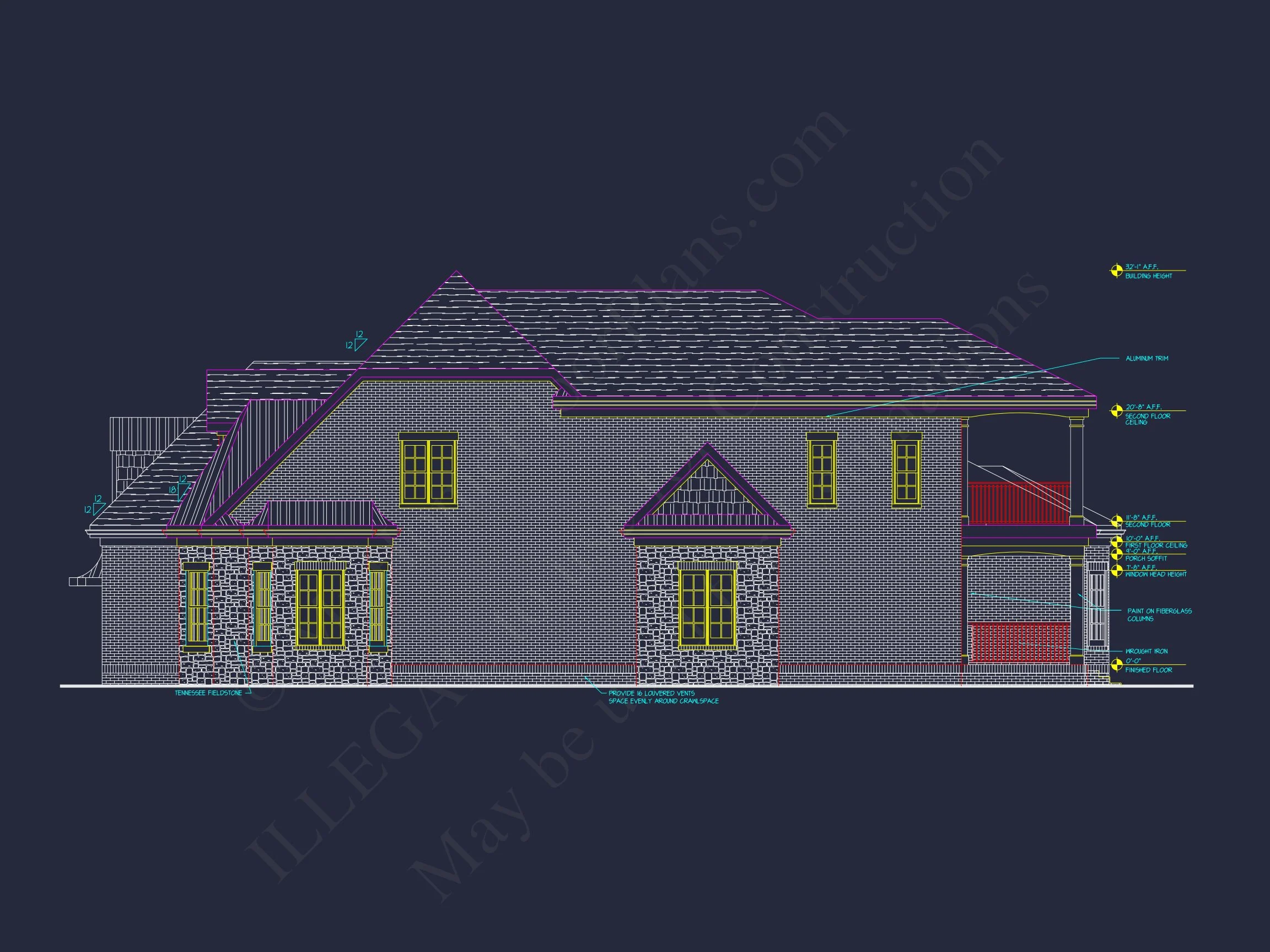 18-19 HOUSE PLAN - Elegant House Plan with 4 Bedrooms, CAD Floor Designs & More 6 Elegant house Plan with 4 Bedrooms, CAD Floor Designs & More