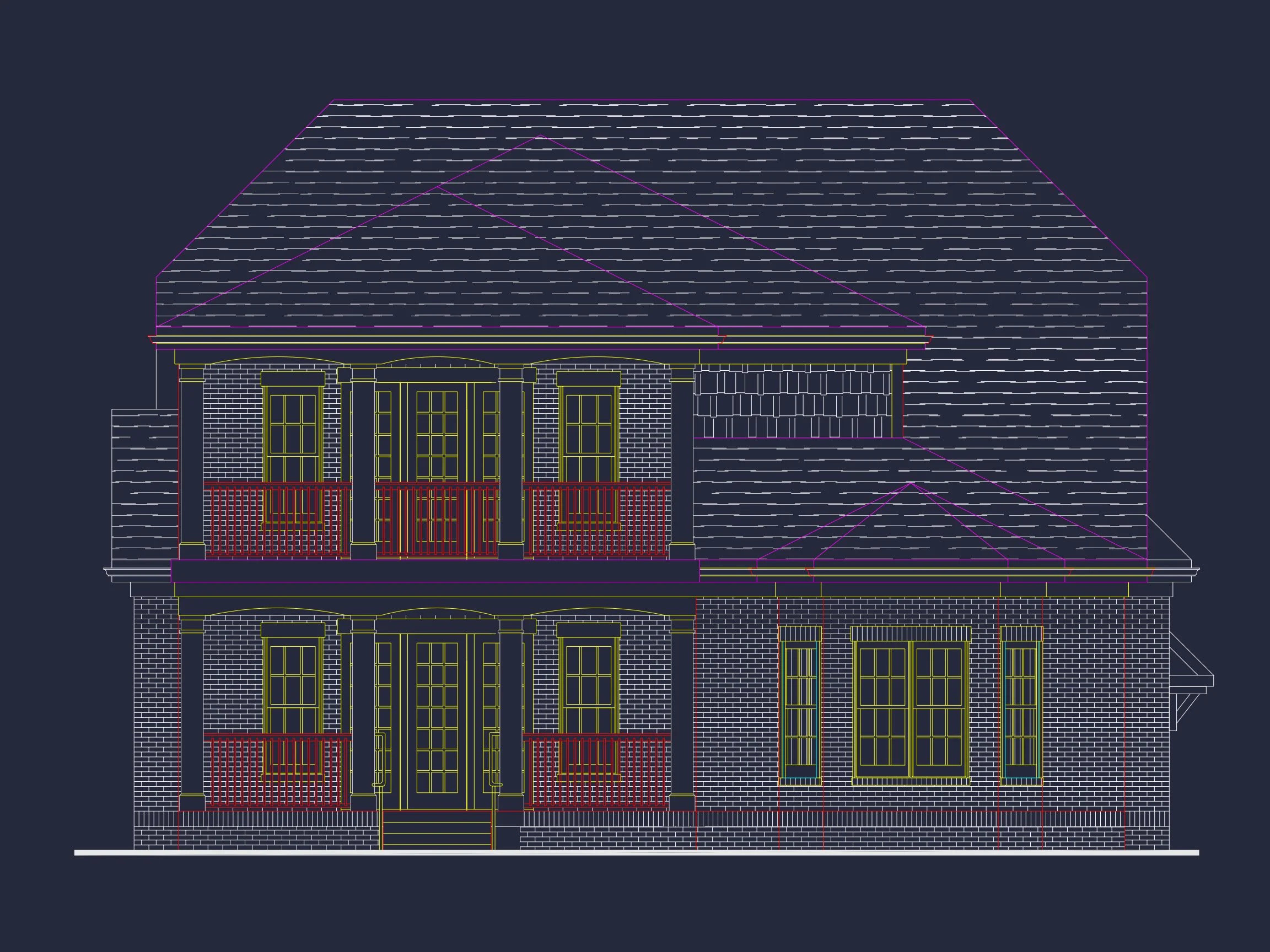 18-19 HOUSE PLAN - Elegant House Plan with 4 Bedrooms, CAD Floor Designs & More 3 Elegant house Plan with 4 Bedrooms, CAD Floor Designs & More