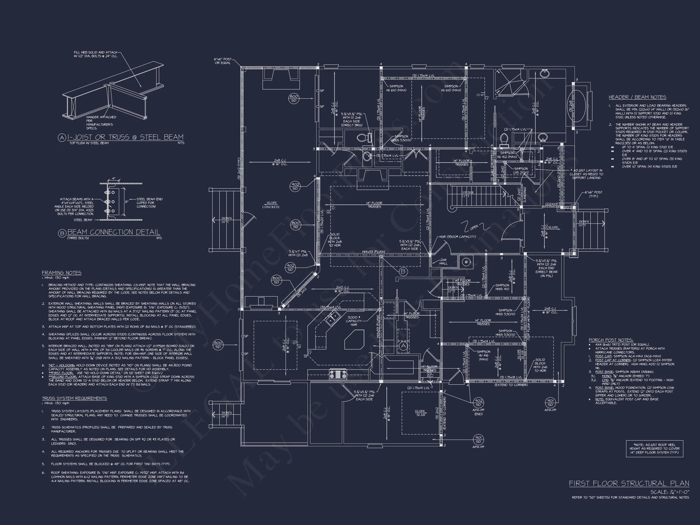 18-1825 HOUSE PLAN - Modern Suburban House Plan with Detailed Blueprint Designs 13 Modern Suburban house Plan with Detailed Blueprint Designs
