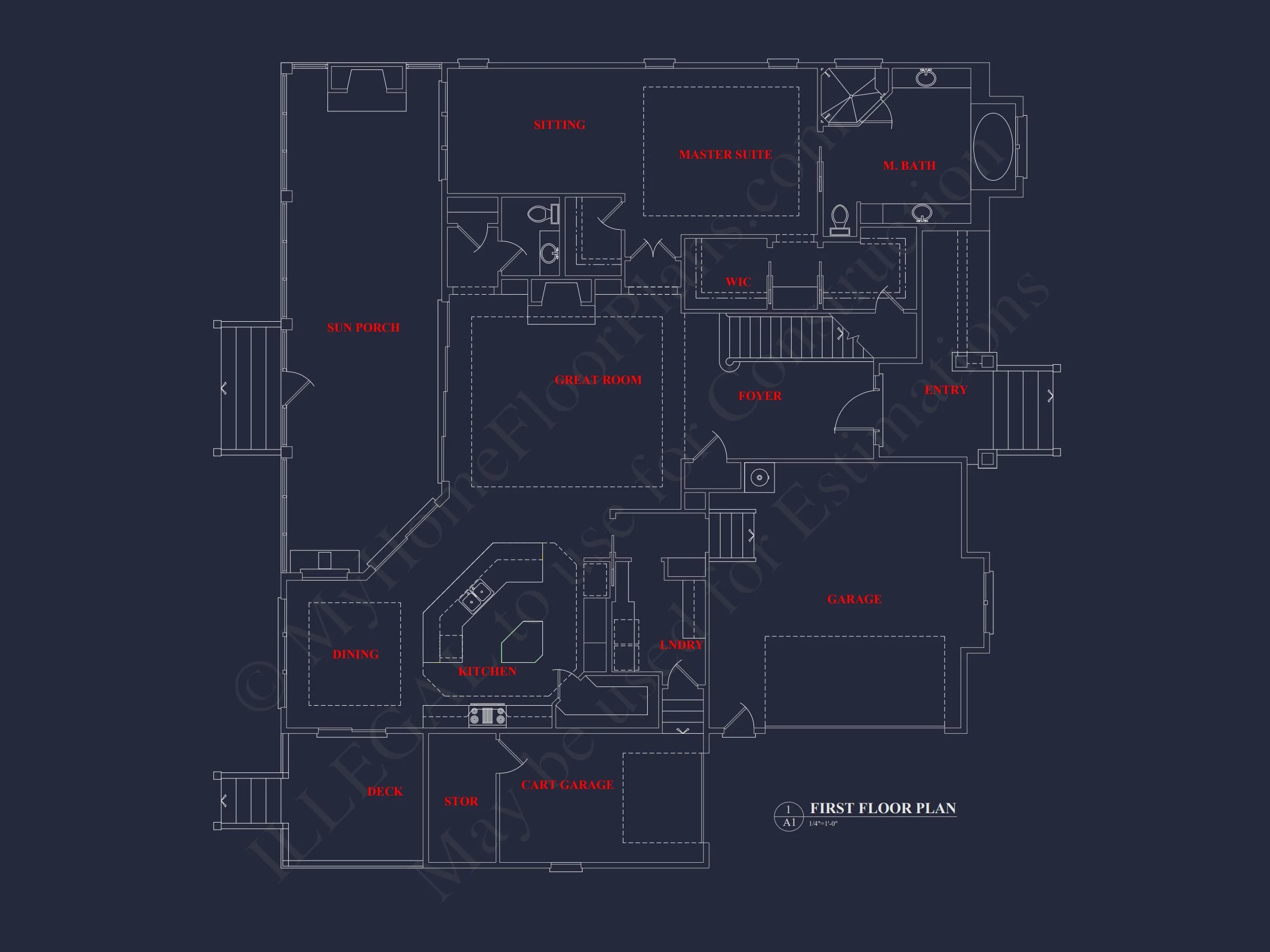 18-1825 HOUSE PLAN - Modern Suburban House Plan with Detailed Blueprint Designs 4 Modern Suburban house Plan with Detailed Blueprint Designs