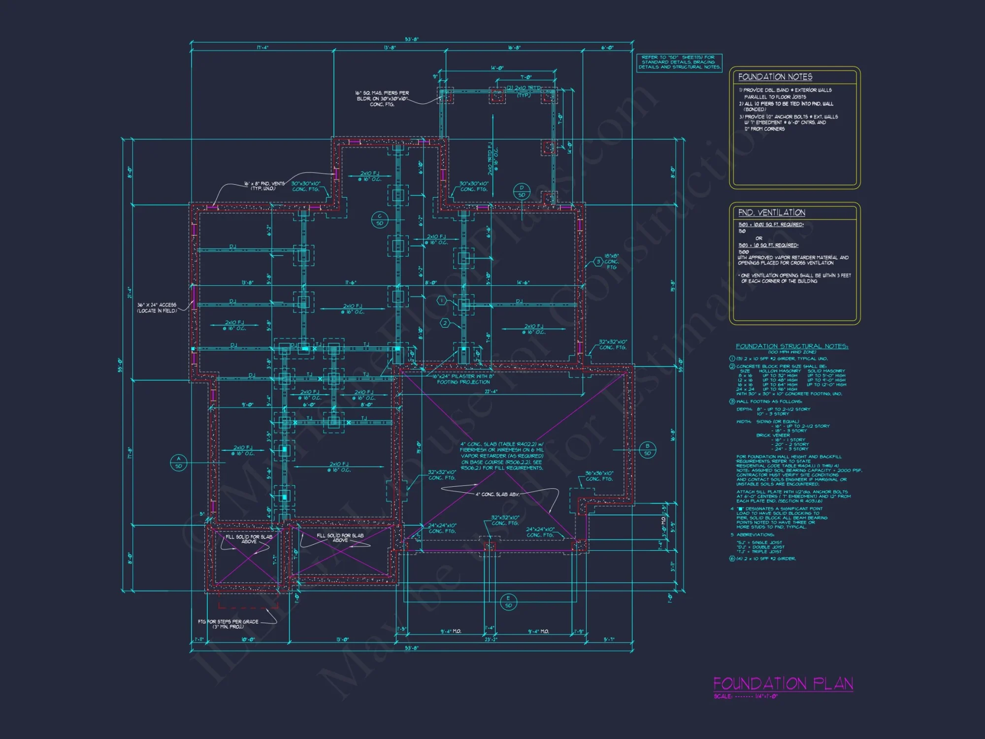 Modern Craftsman house Floor Plan with CAD Designs & Blueprints