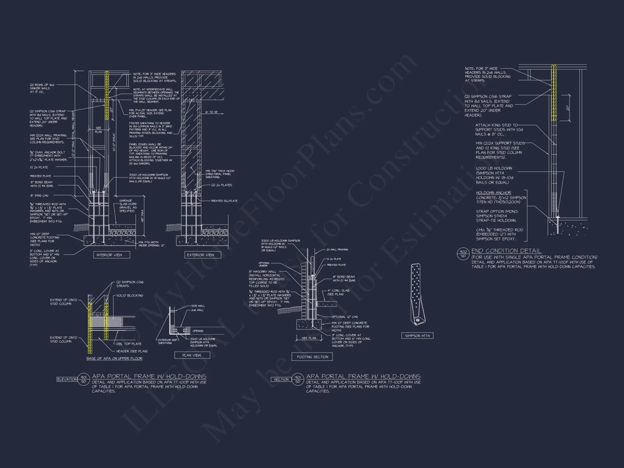 Modern Craftsman house Plan with 1.5 Floors, CAD Designs, and Blueprint