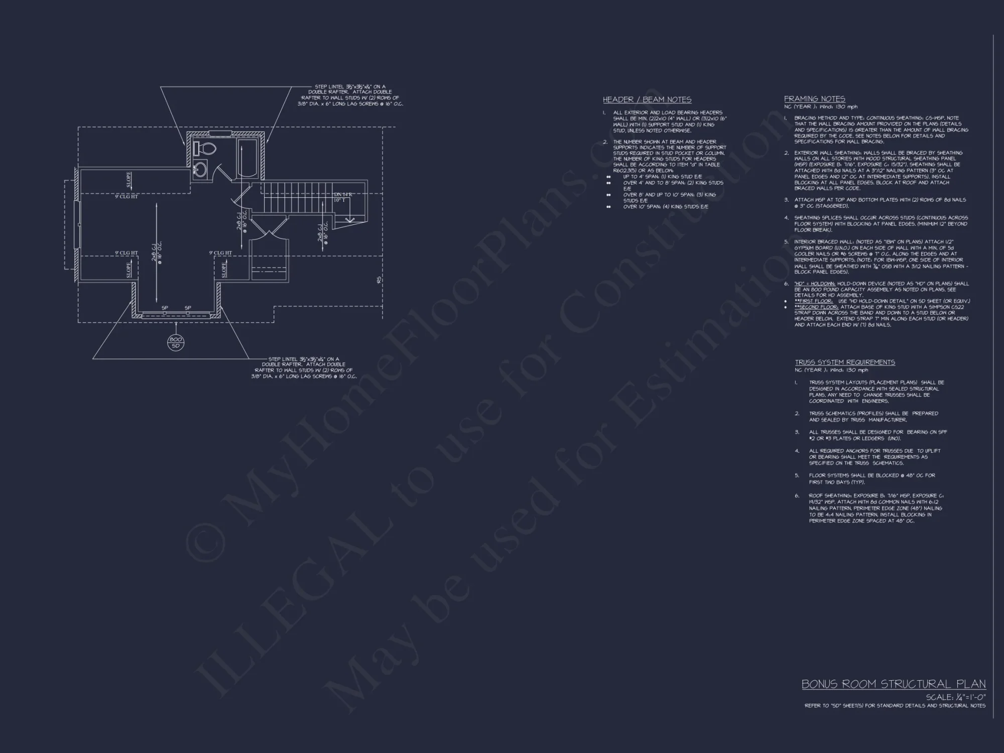 Modern Craftsman house Plan with 1.5 Floors, CAD Designs, and Blueprint