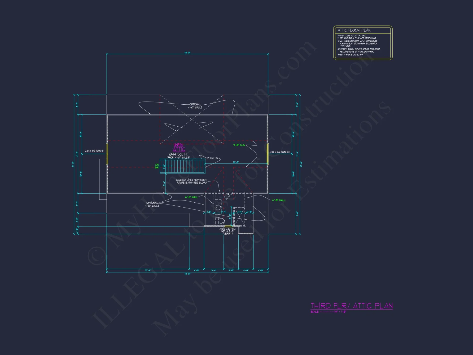 Modern House Plan with CAD Floor Plan, Architecture Designs