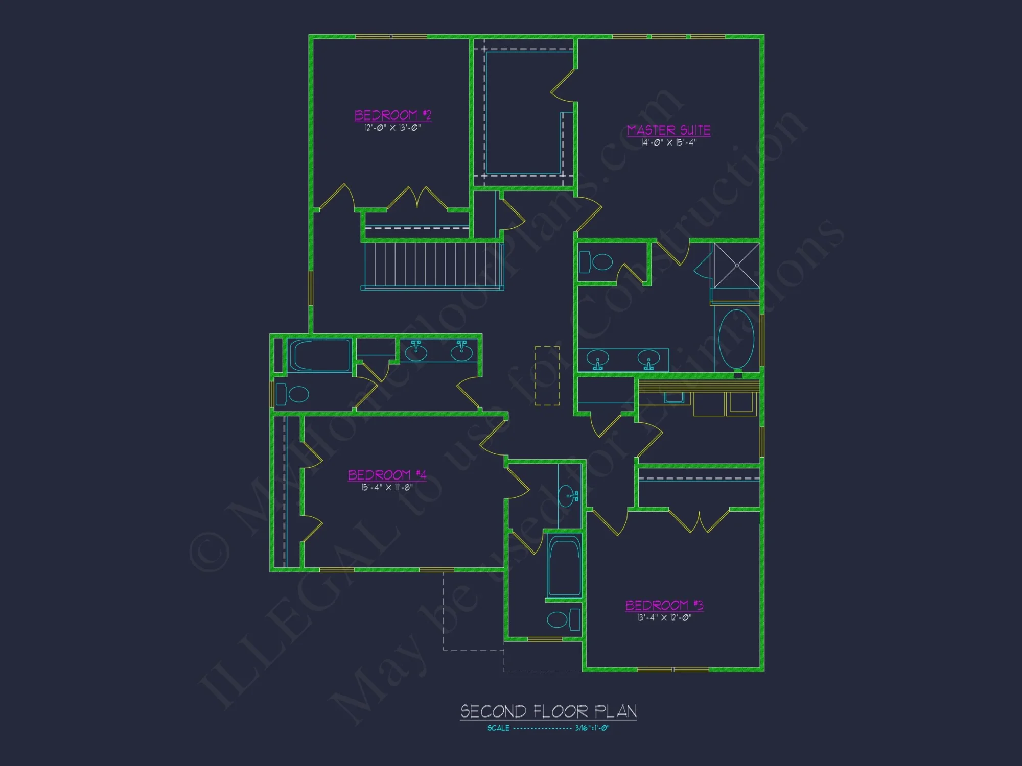 Modern Traditional house Design with CAD Floor Plan & Blueprint