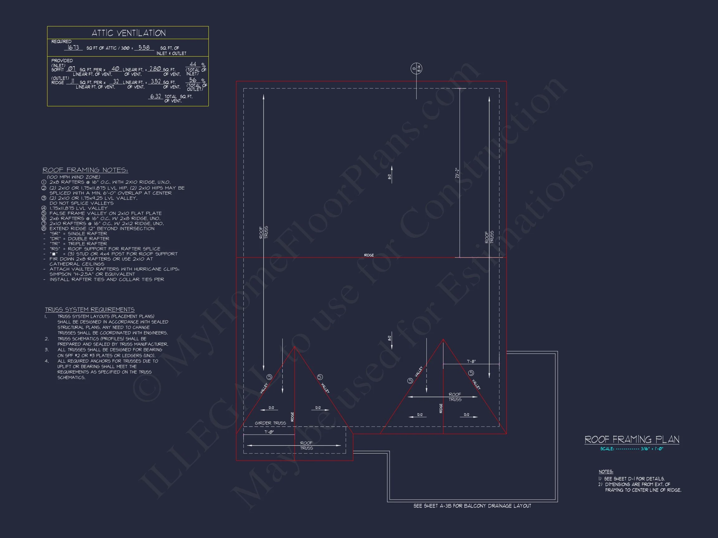 18-1521 HOUSE PLAN - Modern Suburban House Floor Plan with CAD Design Features 12 Modern Suburban house Floor Plan with CAD Design Features