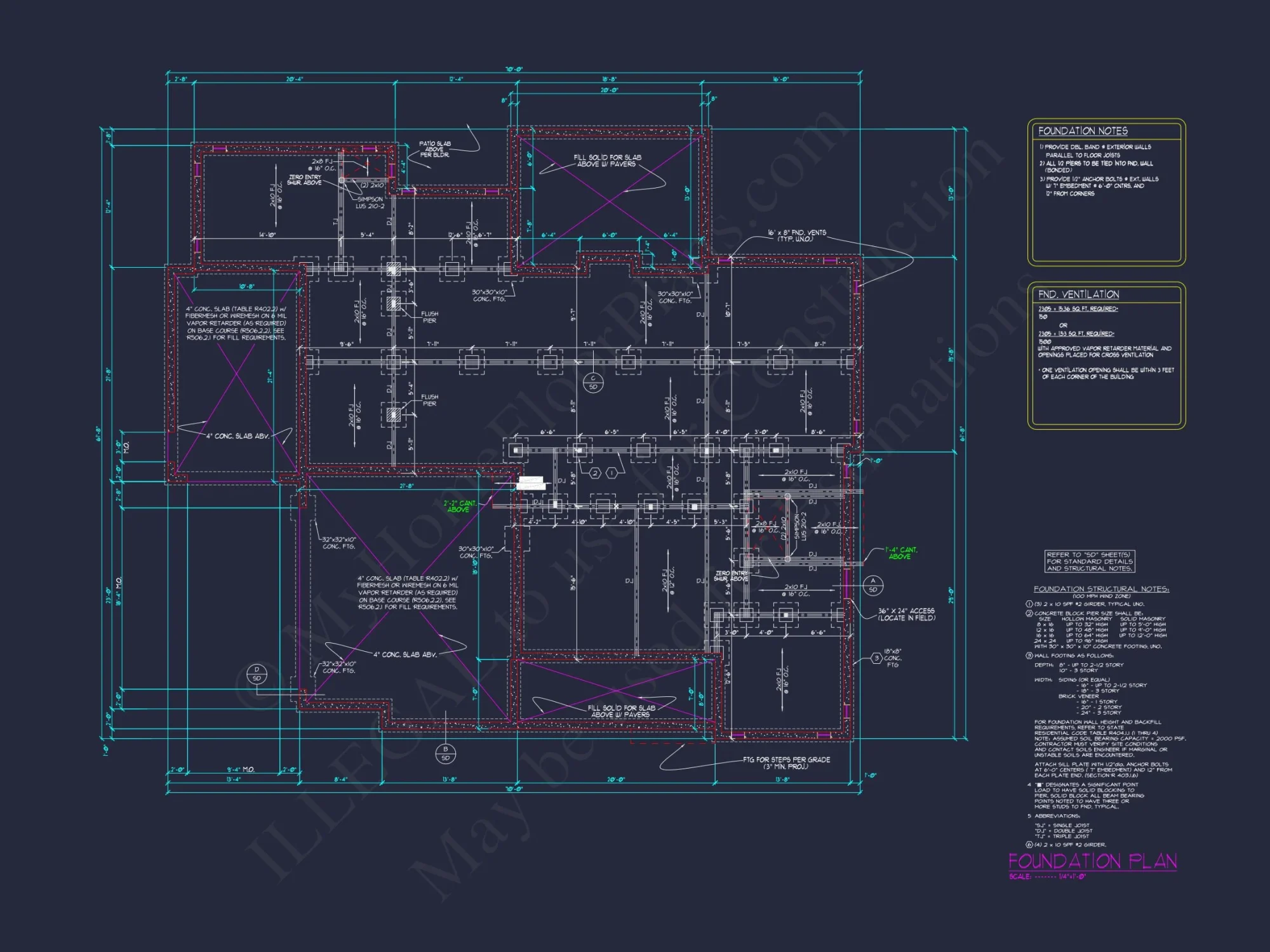 Spacious house Plan with Stunning CAD Floor Plan Designs