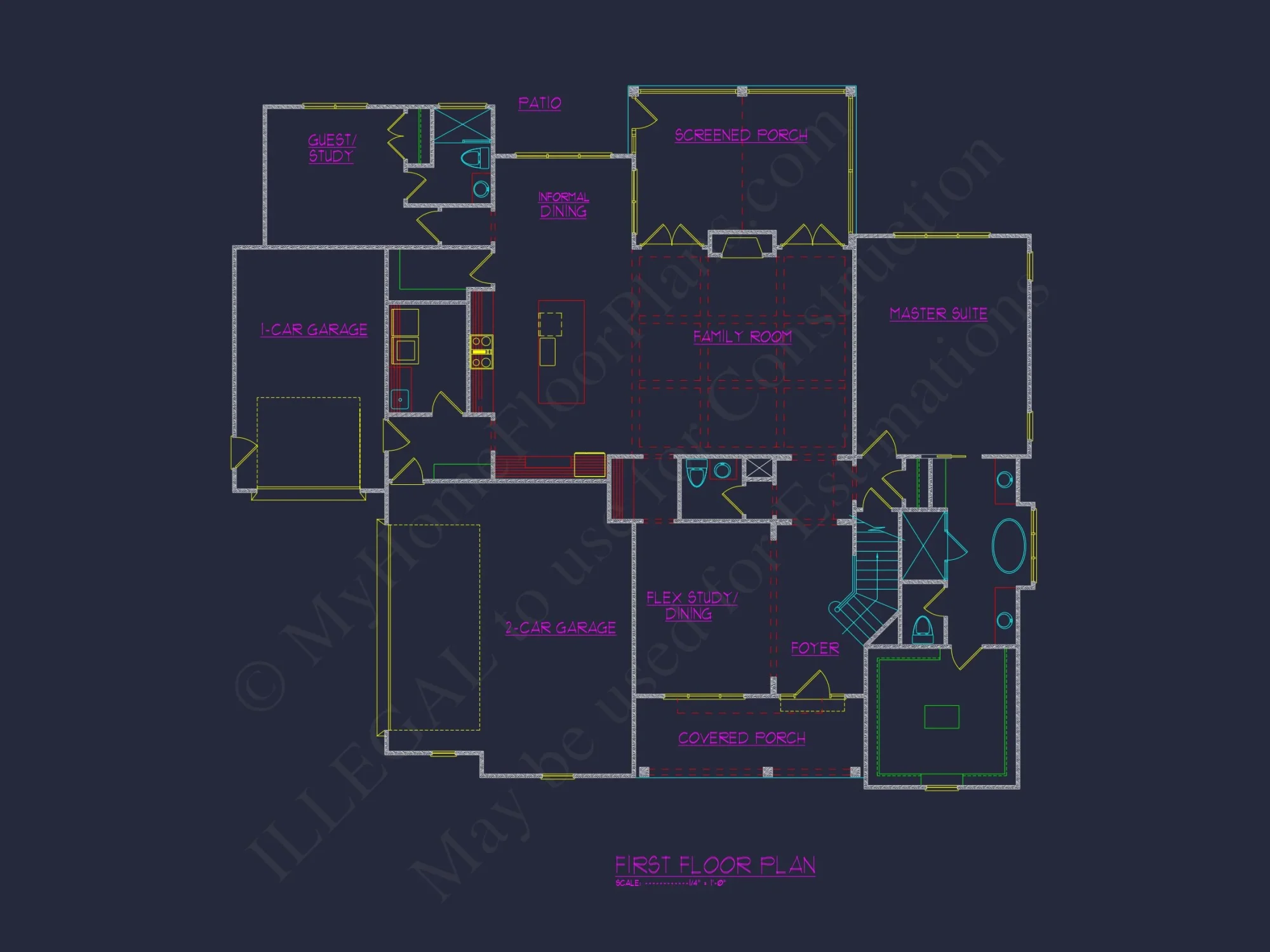 Spacious house Plan with Stunning CAD Floor Plan Designs