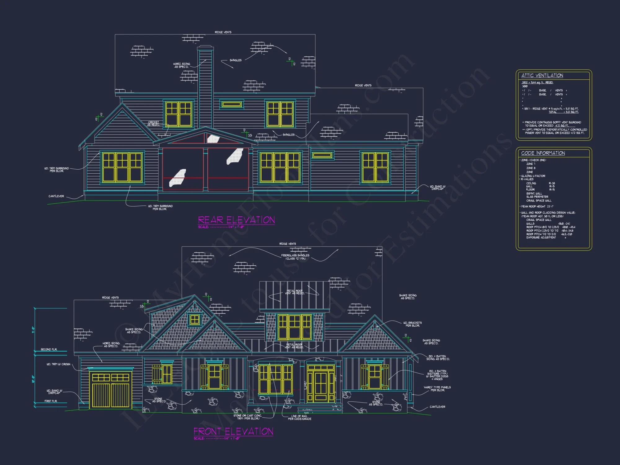 Spacious house Plan with Stunning CAD Floor Plan Designs
