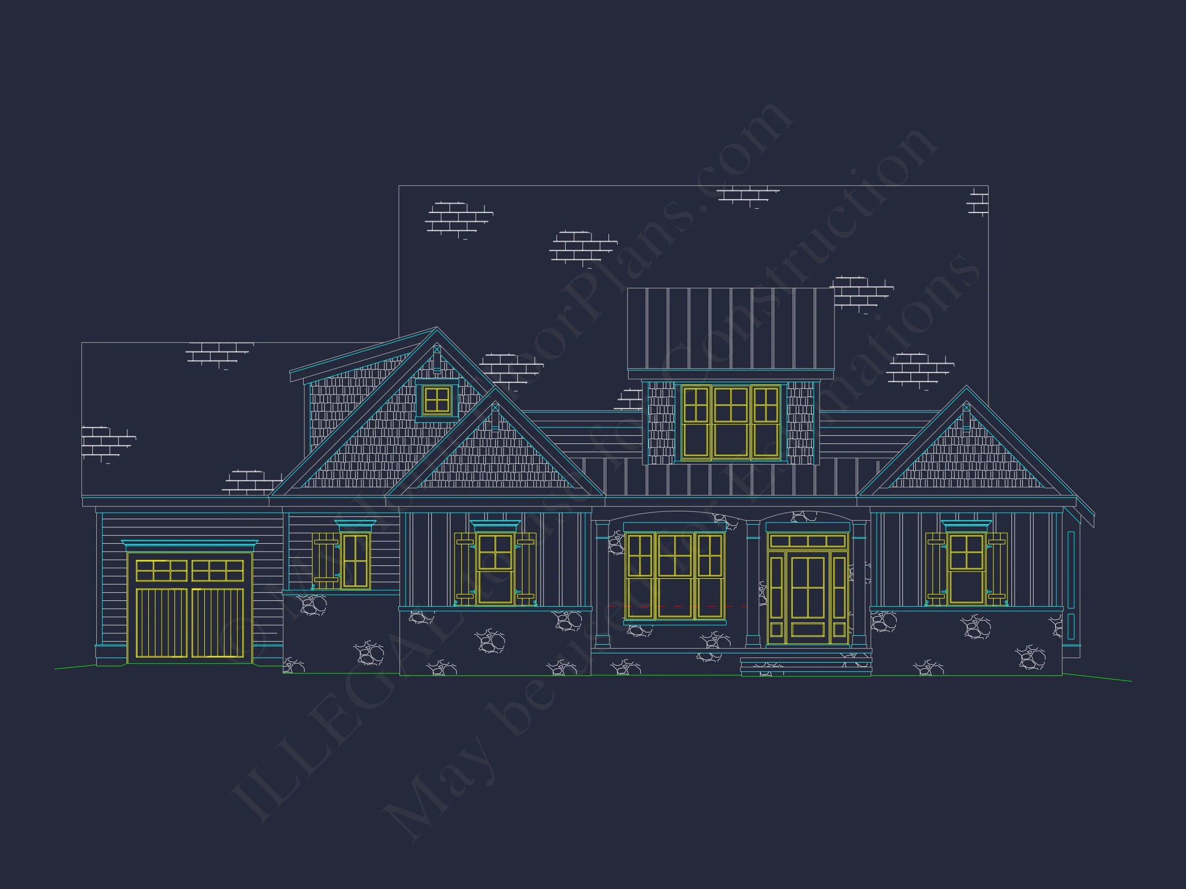 18-1368 HOUSE PLAN - Spacious House Plan with Stunning CAD Floor Plan Designs 27 Spacious house Plan with Stunning CAD Floor Plan Designs