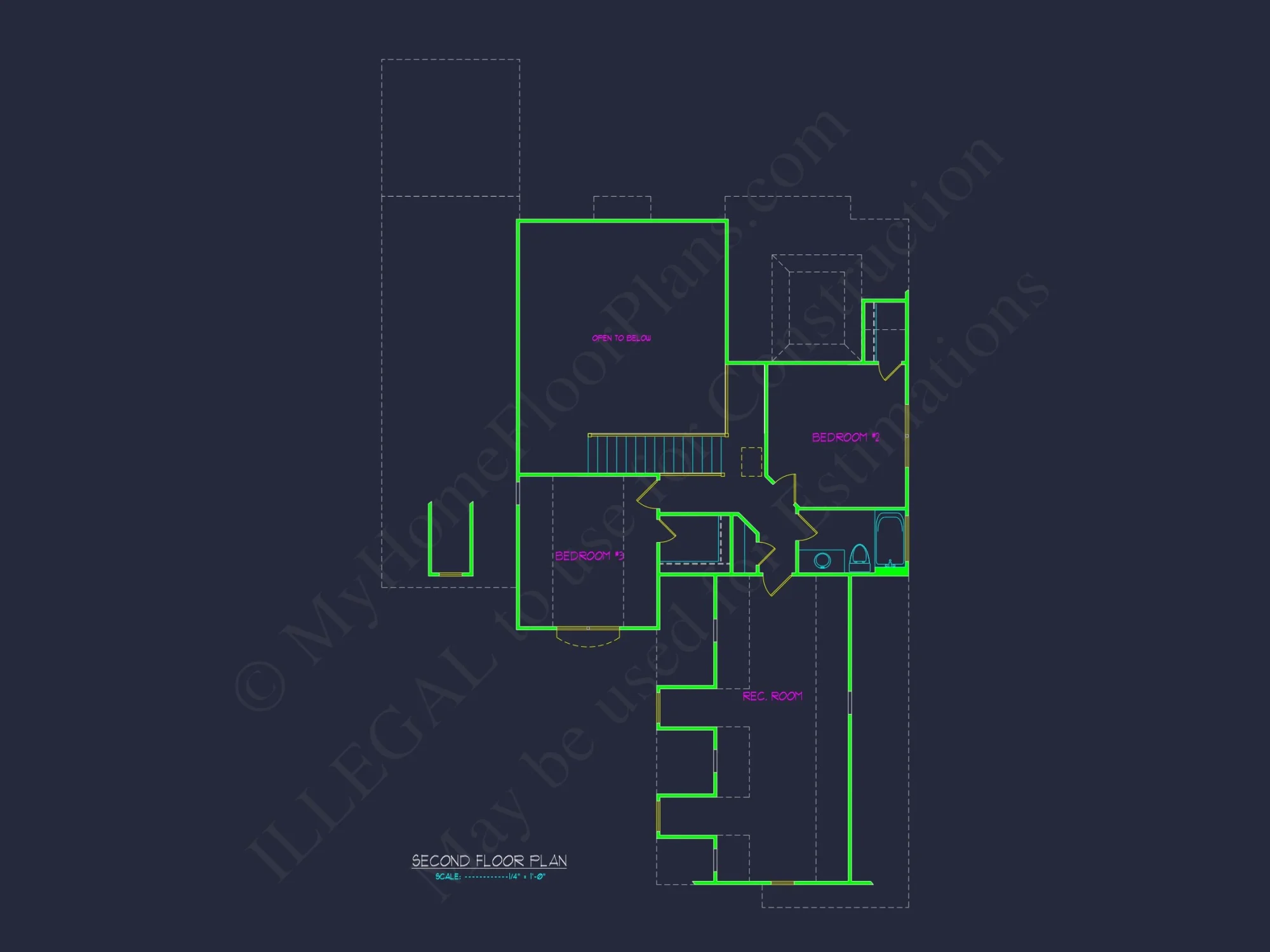 Traditional Craftsman house Plan with 1.5 Floors and Open Design