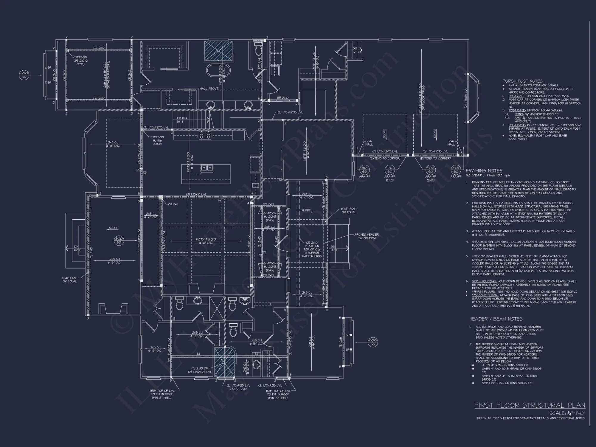 Modern Craftsman house Plan with Spacious Floor Designs