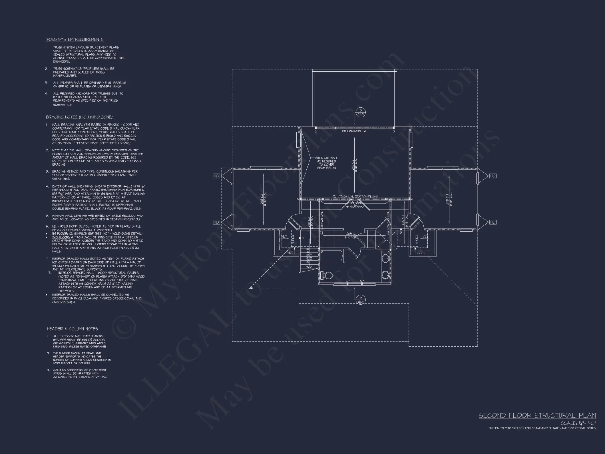 Modern Coastal house Plan with CAD-Designed Architectural Floors
