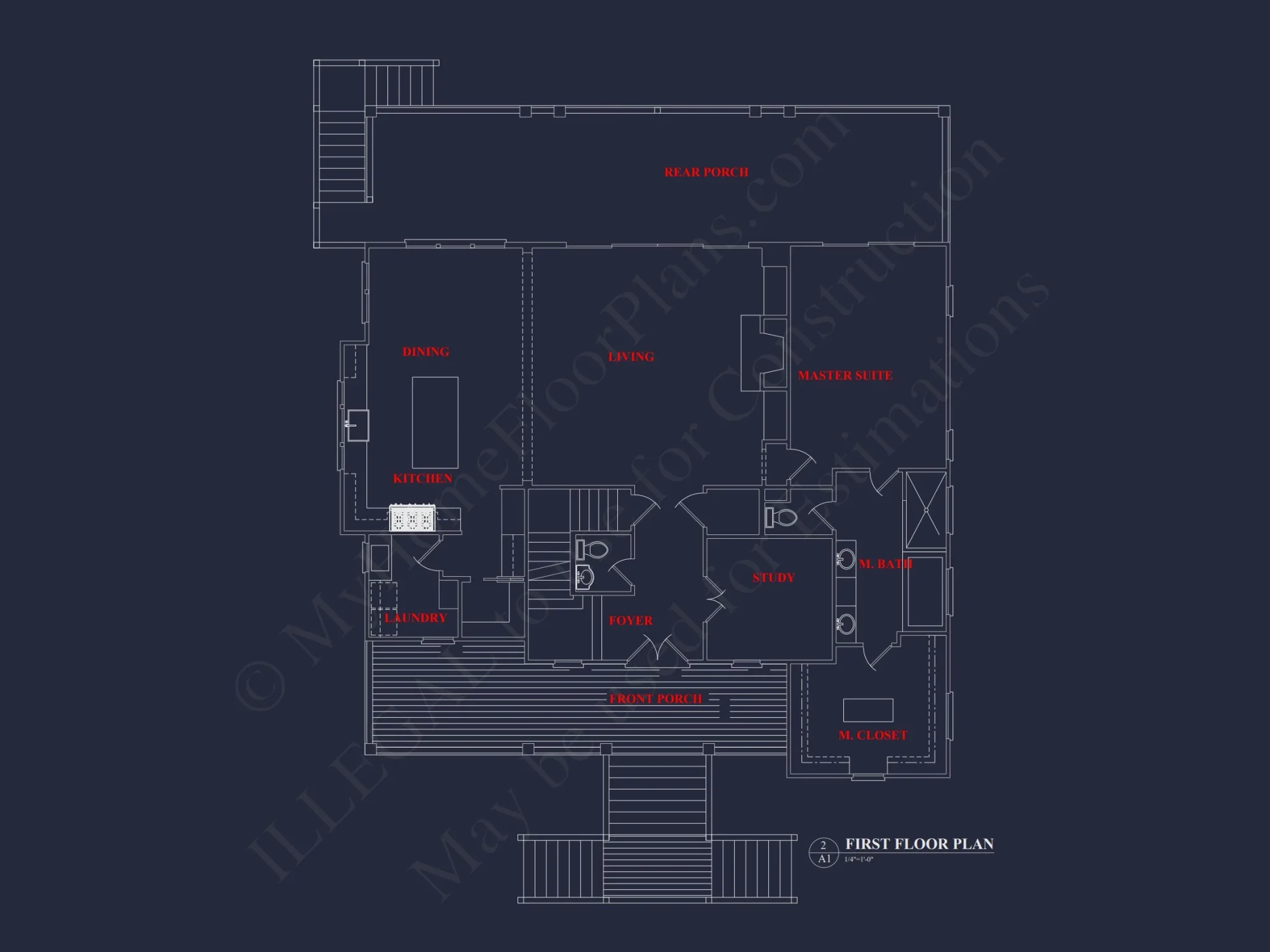 Modern Coastal house Plan with CAD-Designed Architectural Floors