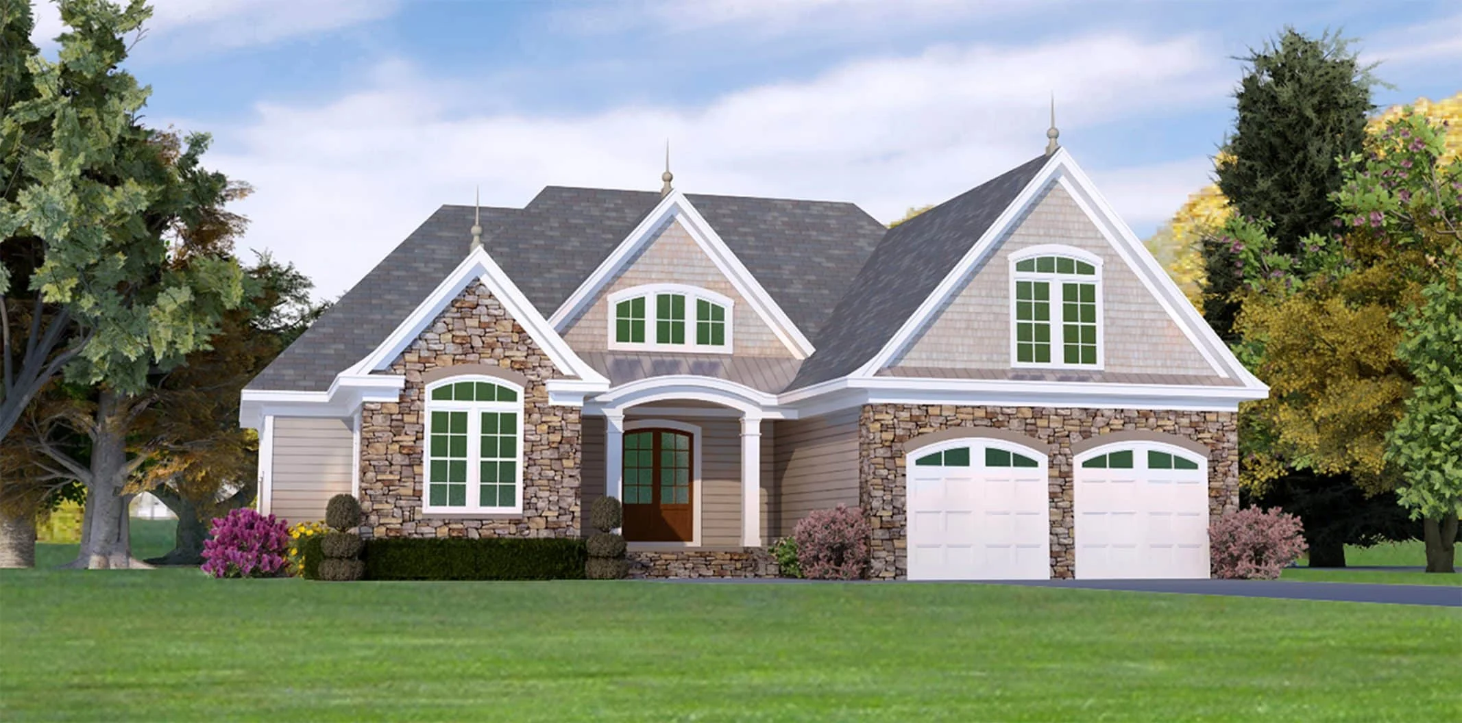 18-1123 HOUSE PLAN - Elegant Craftsman House Plan with Spacious Layout and Bonus Room 2 Elegant Craftsman house Plan with Spacious Layout and Bonus Room