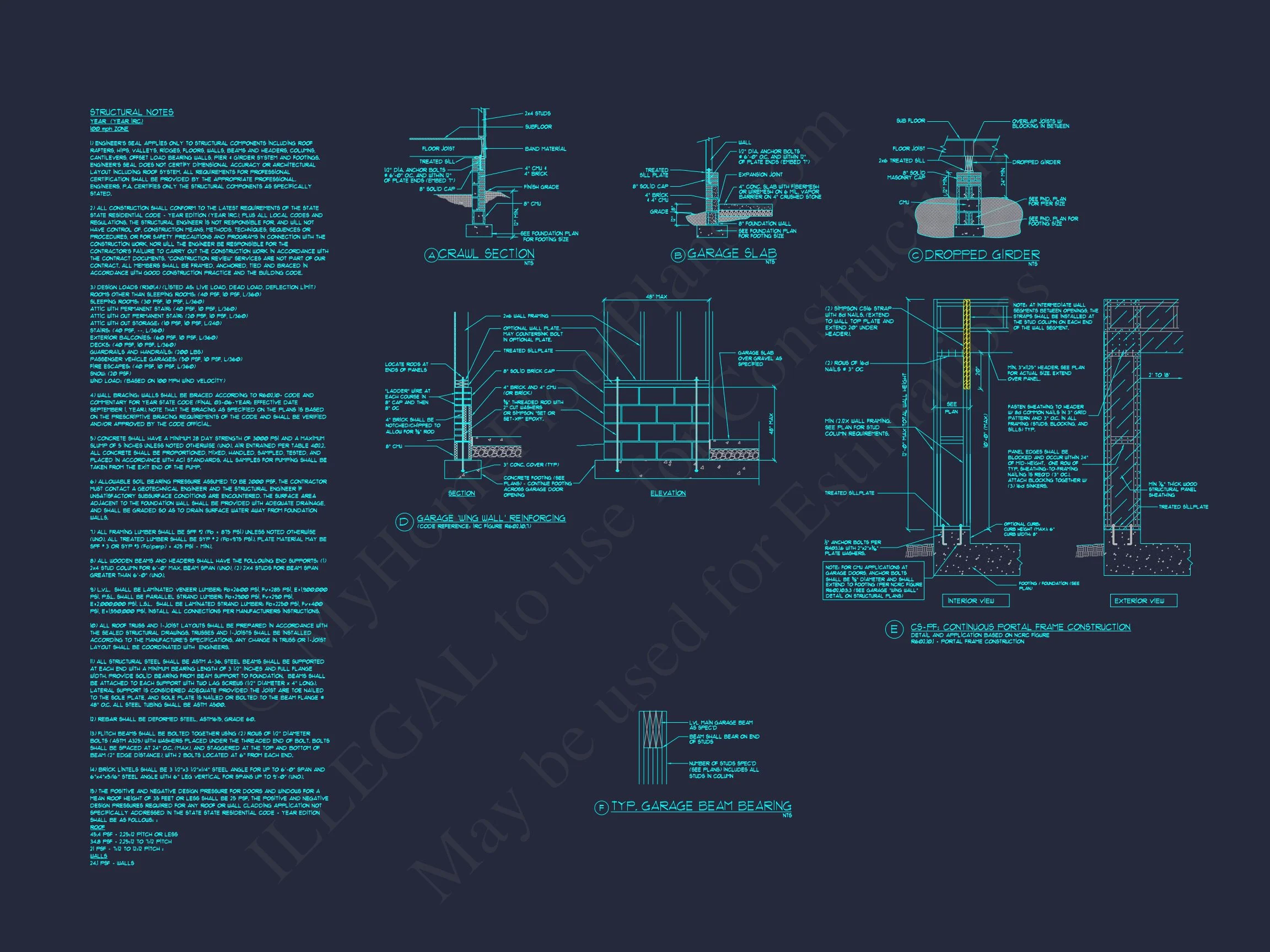 17-2128 HOUSE PLAN - Modern 3 Story House Plan with CAD Designs & Blueprints 16 Modern 3 Story house Plan with CAD Designs & Blueprints